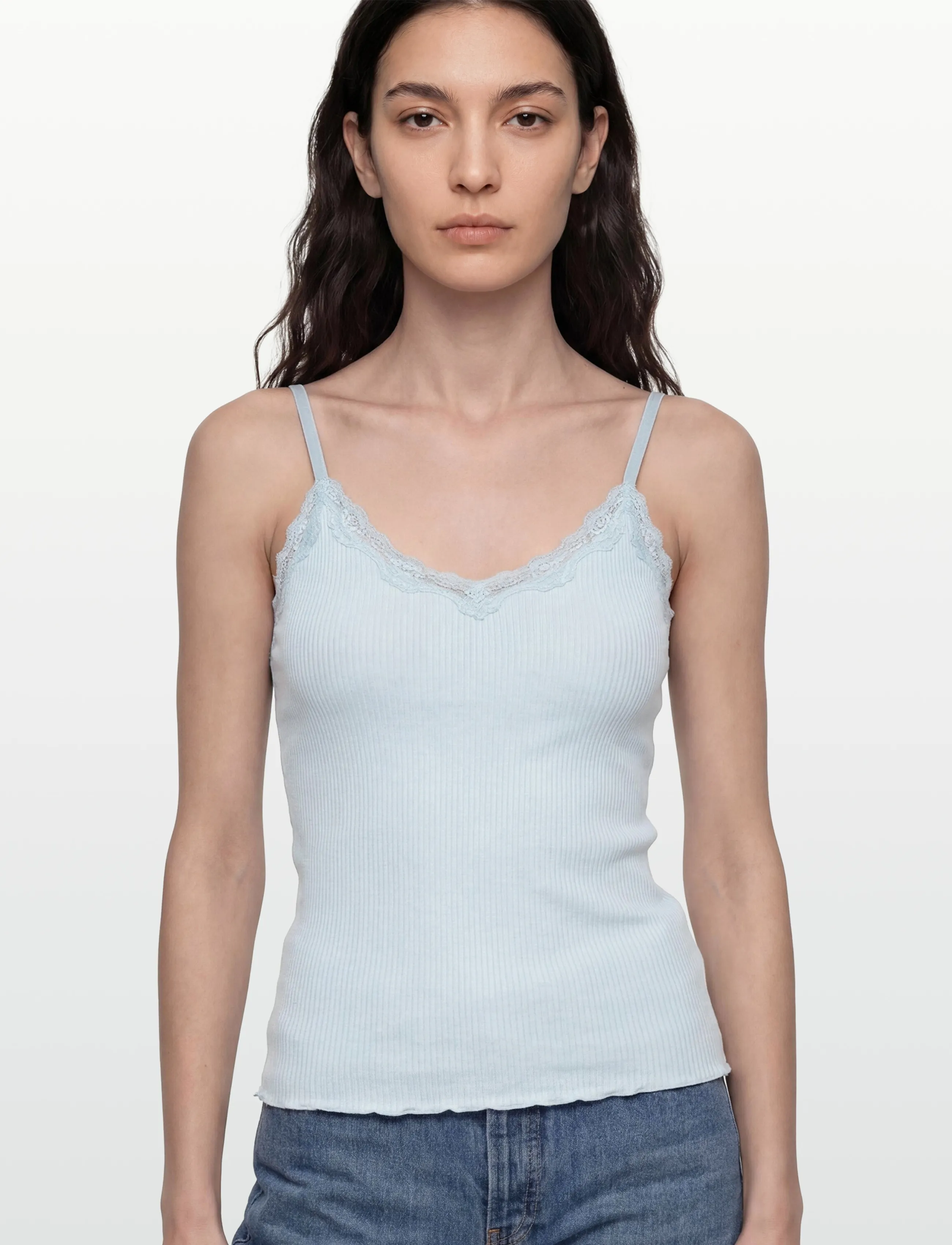 Rosemunde - RWBeatha SL Regular Singlet Top - Ärmellose tops - nantucket blue - 3