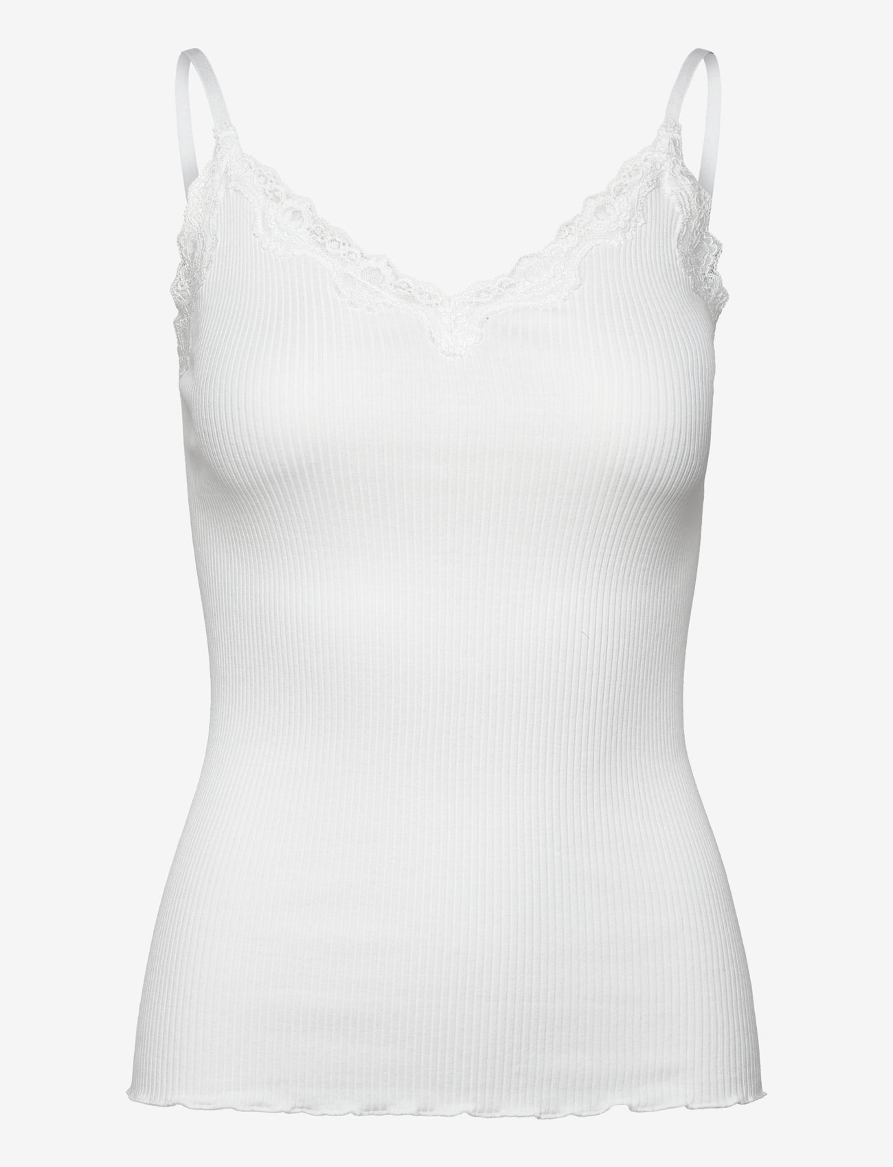 Rosemunde - RWBeatha SL Regular Singlet Top - spets - new white - 0