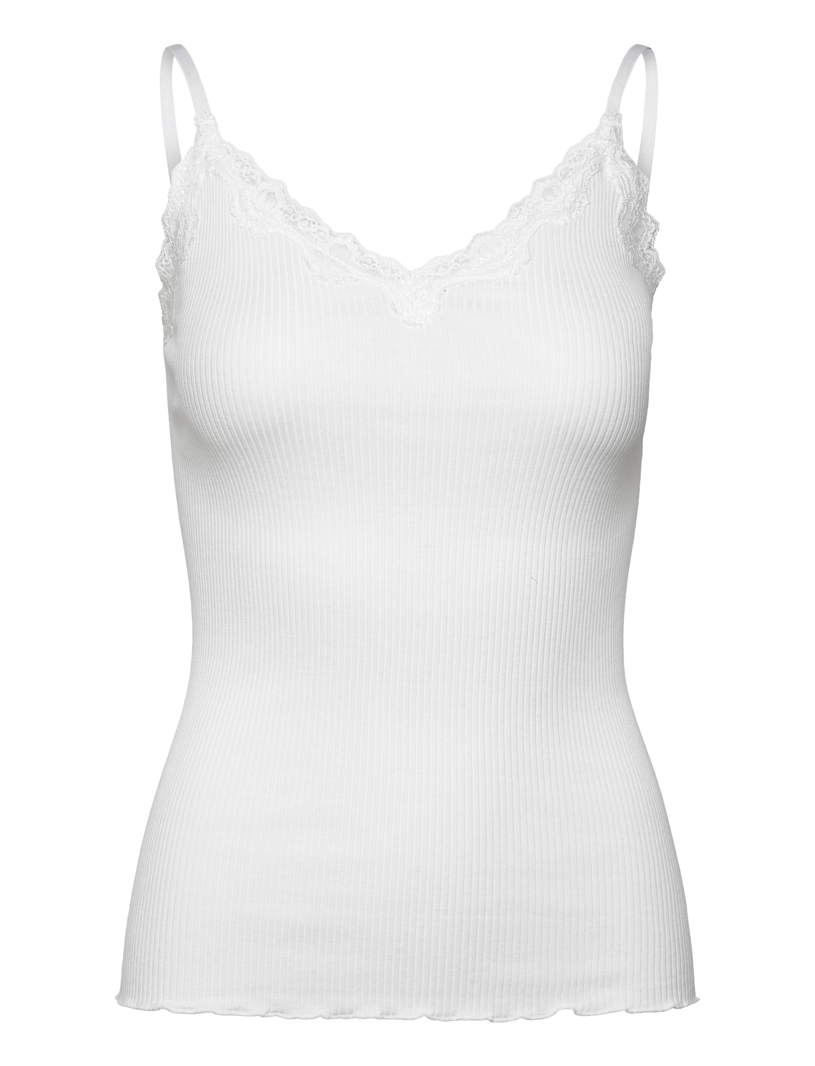 Rosemunde RWBeatha SL Regular Singlet Top - Tøj - NEW WHITE / white