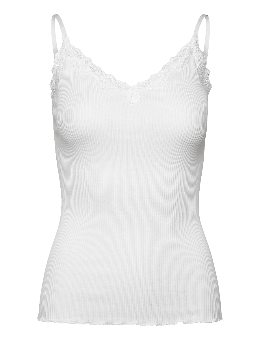 Rosemunde - RWBeatha SL Regular Singlet Top - Ärmellose tops - new white - 1