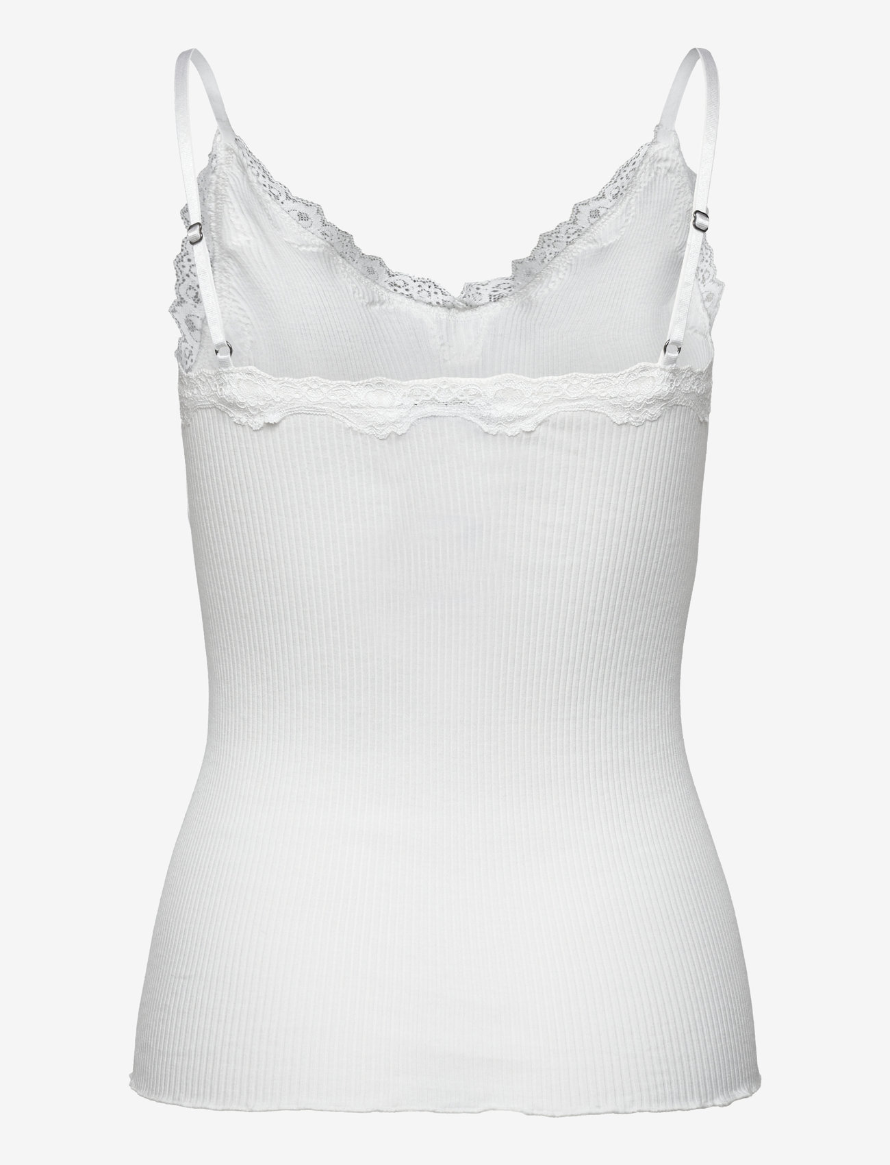 Rosemunde - RWBeatha SL Regular Singlet Top - spets - new white - 1