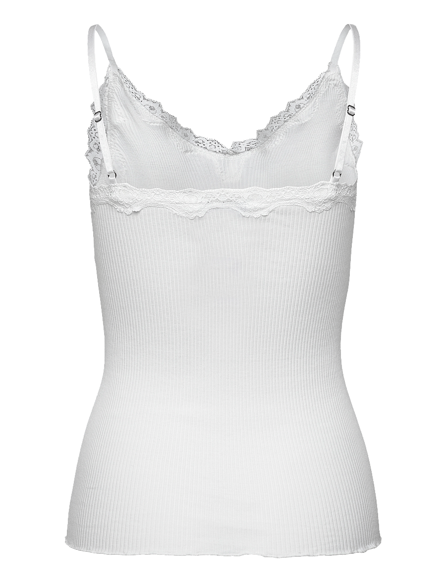 Rosemunde - RWBeatha SL Regular Singlet Top - Ärmellose tops - new white - 2