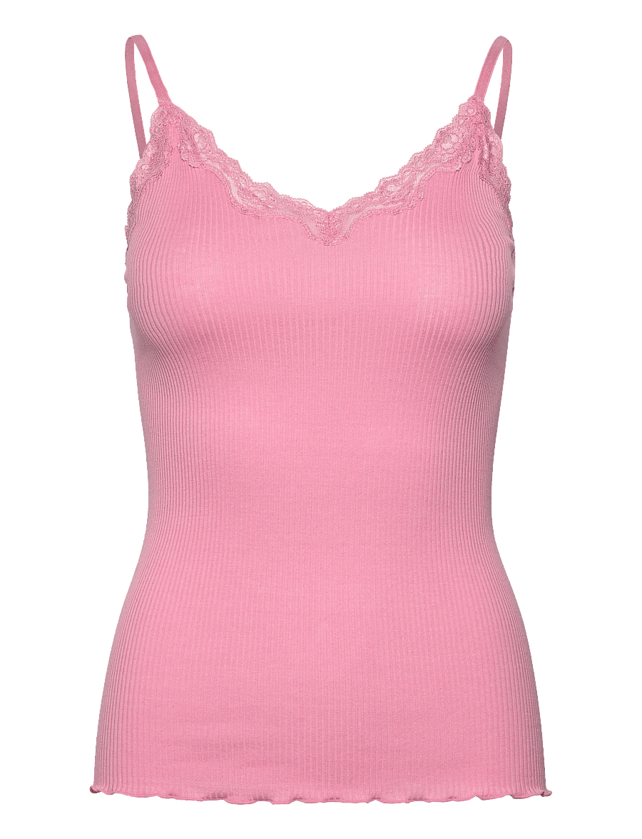 Rosemunde - RWBeatha SL Regular Singlet Top - tanktops - sea pink - 1