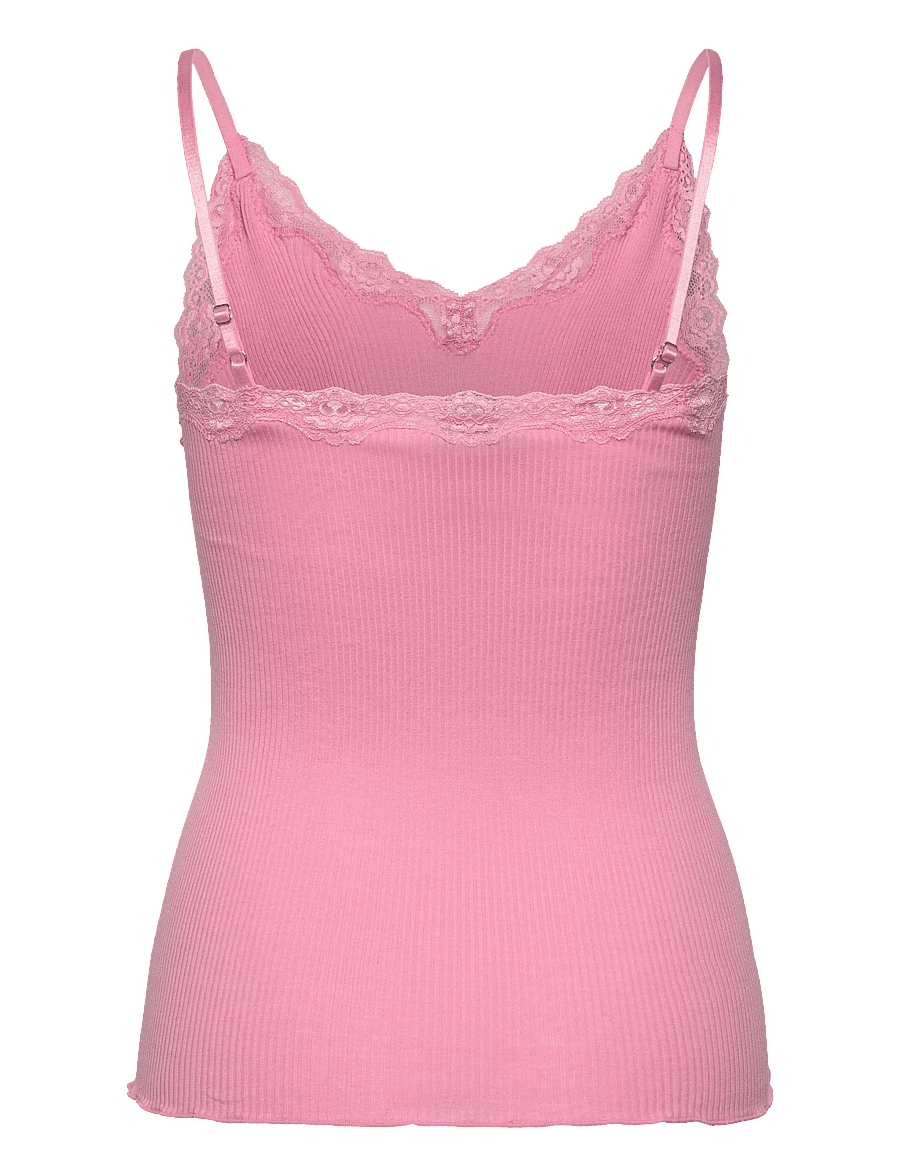 Rosemunde - RWBeatha SL Regular Singlet Top - tanktops - sea pink - 2