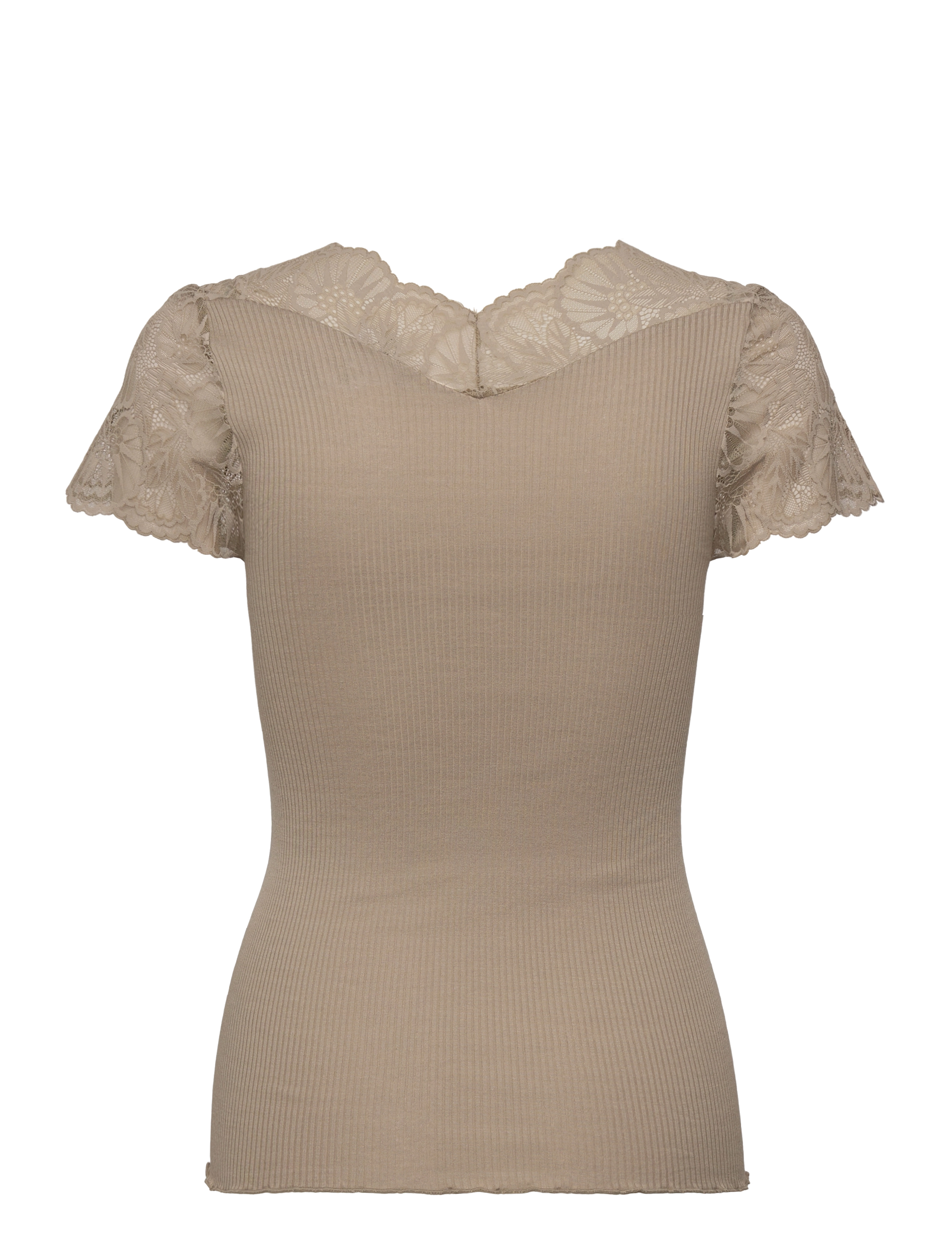 Rosemunde - RWBeatha Silk Capsleeve T-shirt - t-shirts - laurel oak - 2
