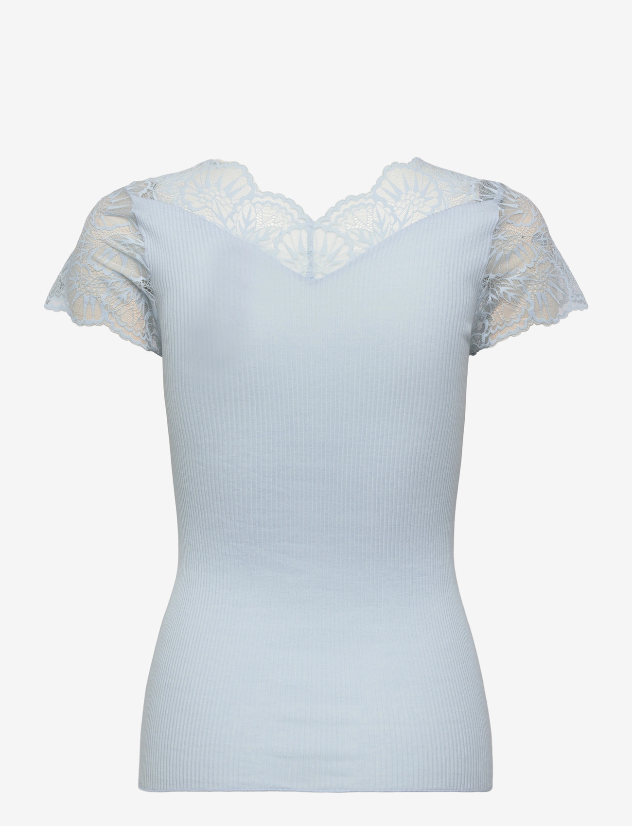 Rosemunde - RWBeatha Silk Capsleeve T-shirt - t-shirts - nantucket blue - 2
