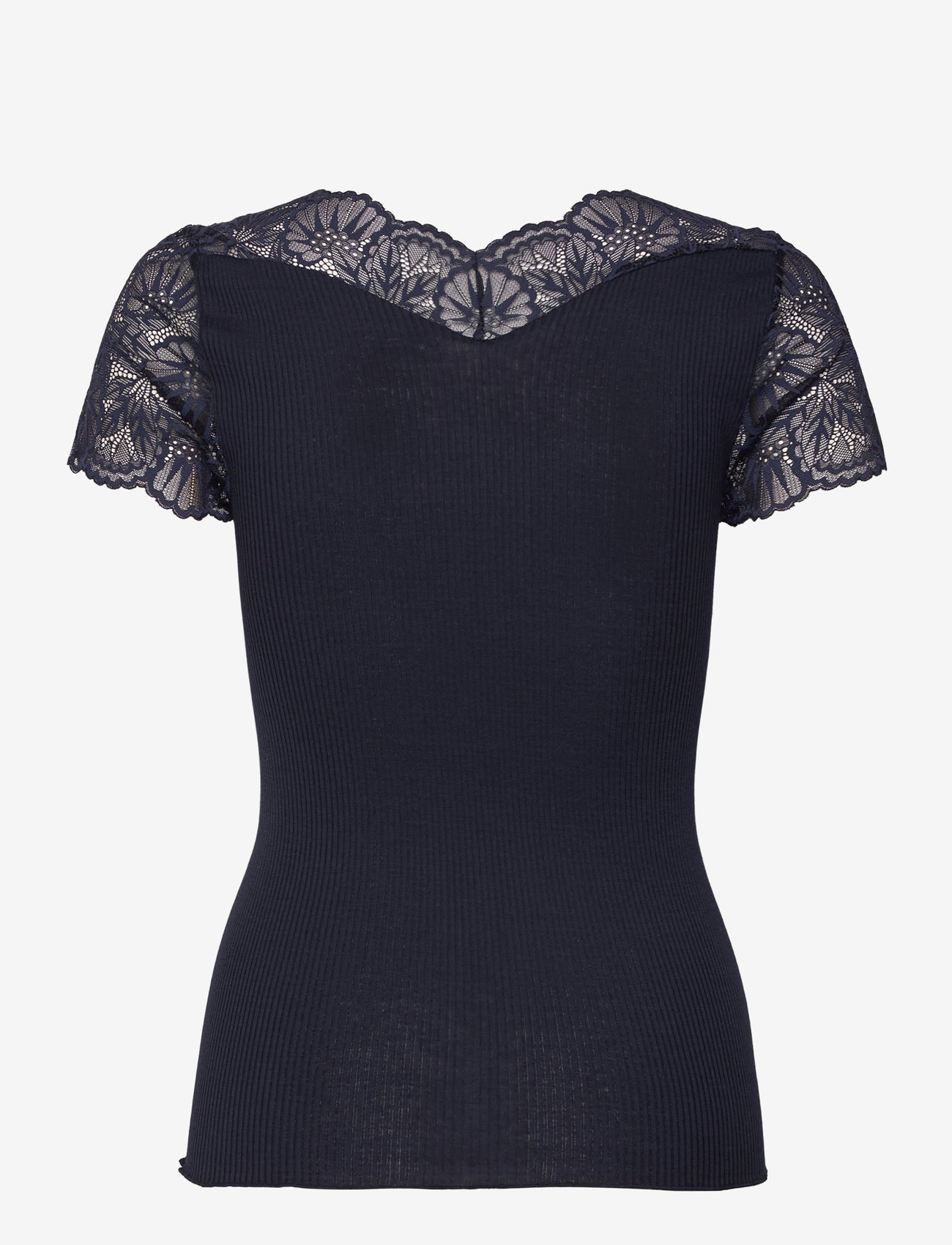 Rosemunde - RWBeatha Silk Capsleeve T-shirt - t-shirts - navy - 2