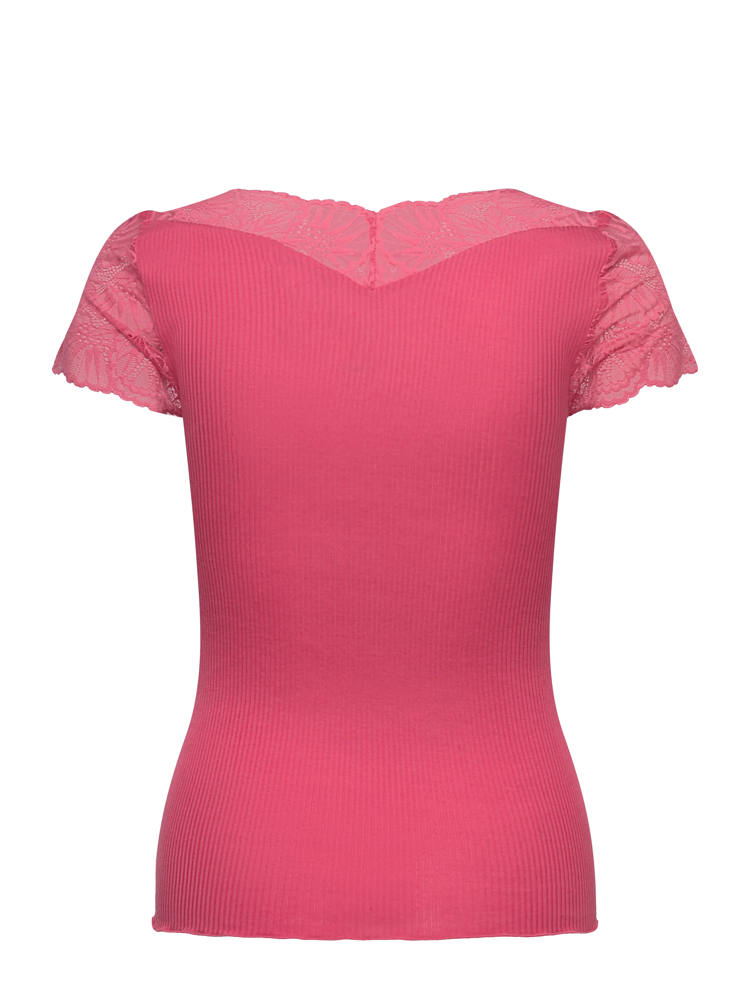 Rosemunde - RWBeatha Silk Capsleeve T-shirt - t-shirts - rapture rose - 2