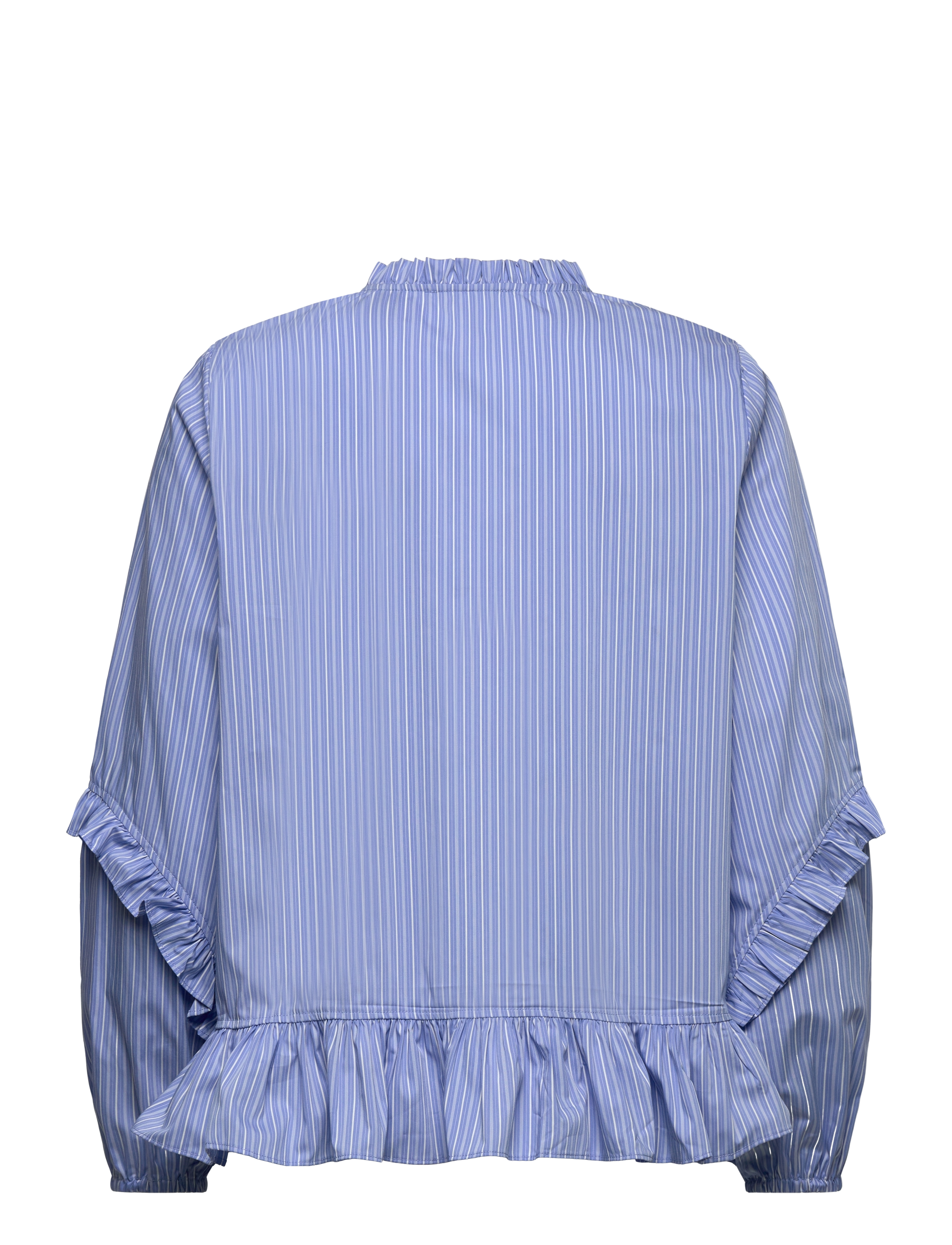 Rosemunde - RWIris Stripe LS Regular Blouse - blue stripe - 2