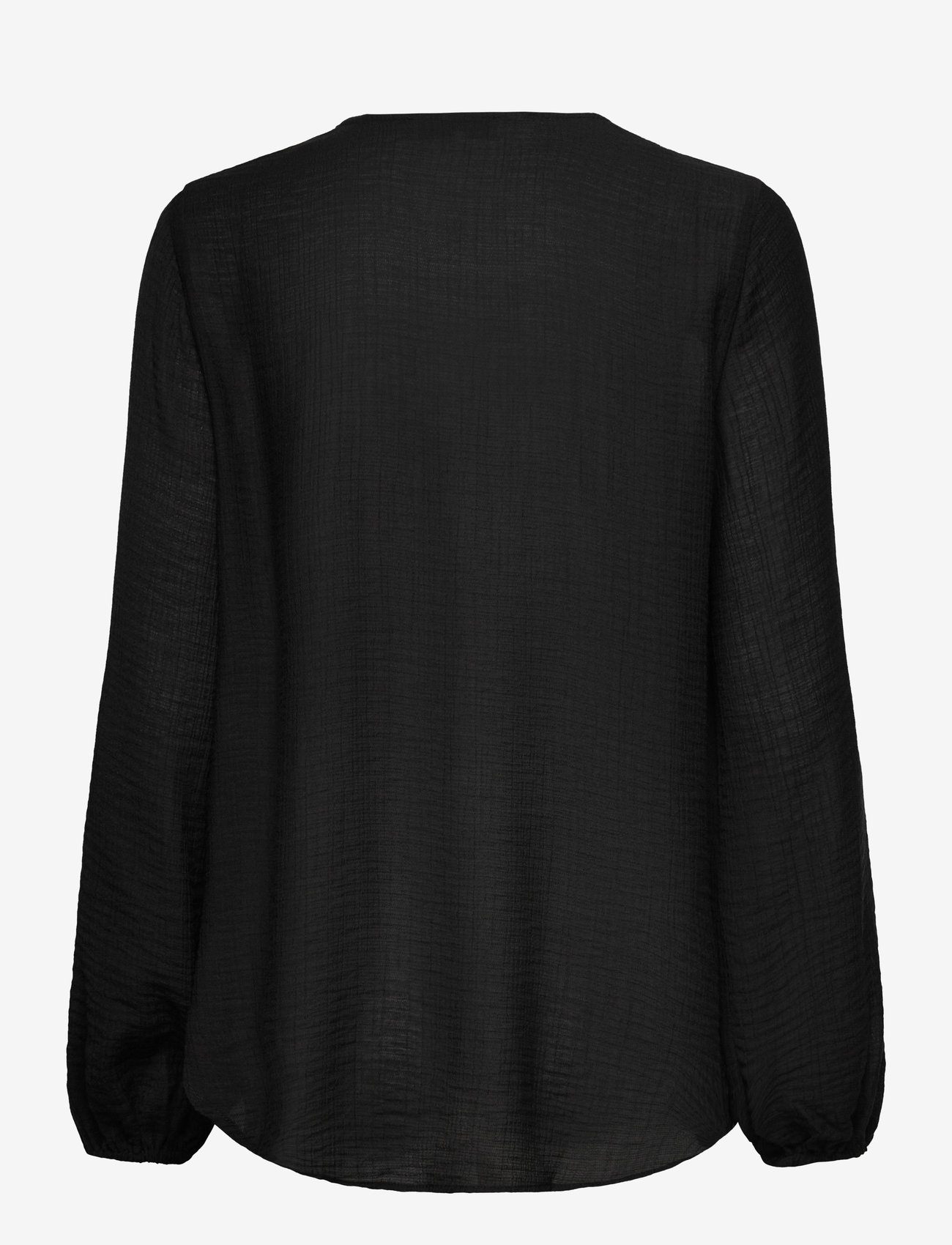 Rosemunde - RWRoa LS Long Blouse - langærmede bluser - black - 1