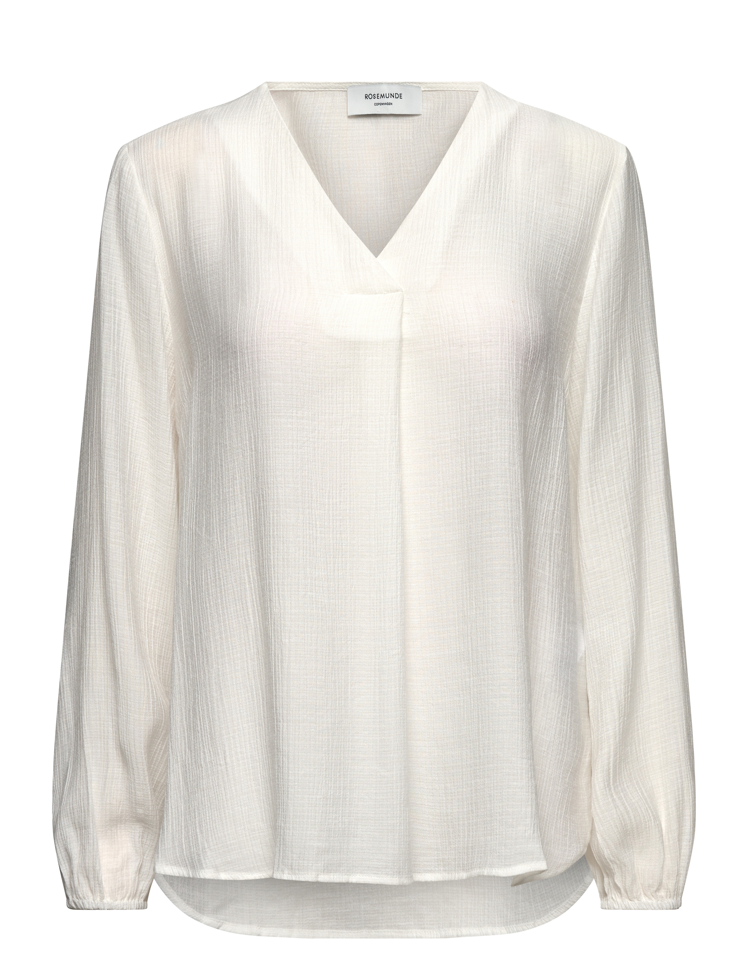 Rosemunde Rwroa Ls Long Blouse, 34, Blouses, Weiß - Long-sleeved, Frauen
