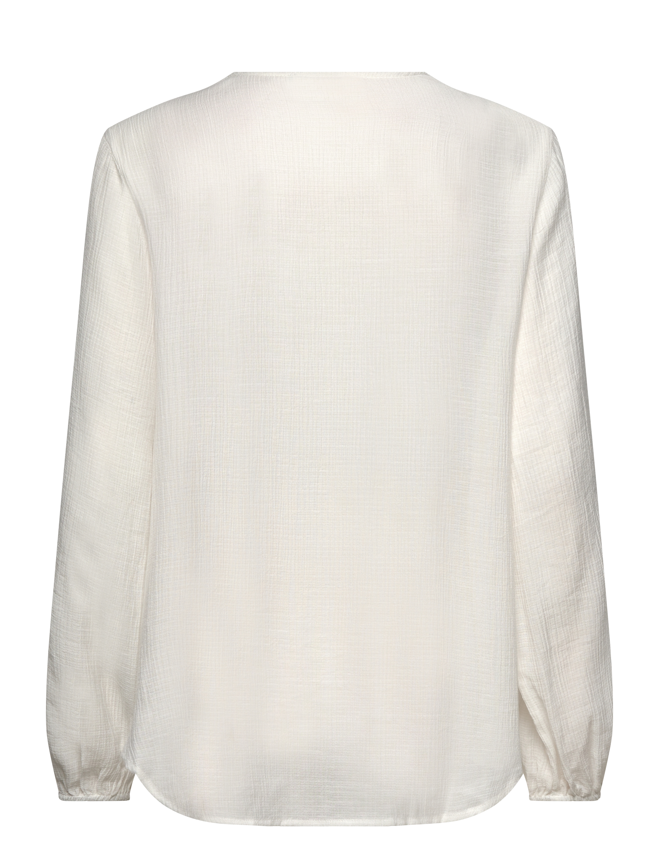 Rosemunde - RWRoa LS Long Blouse - långärmade blusar - cloud dancer - 1