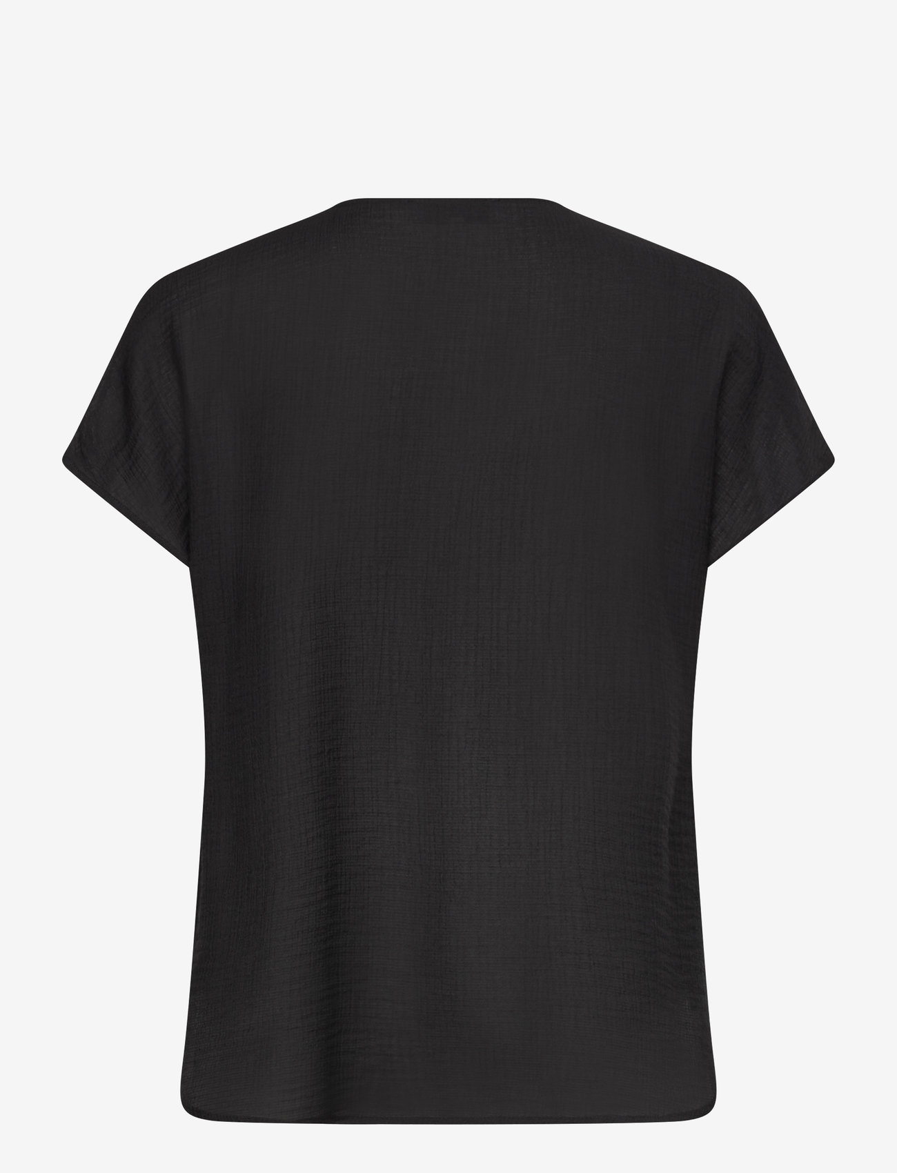 Rosemunde - RWRoa SL Regular Blouse - kortärmade blusar - black - 1