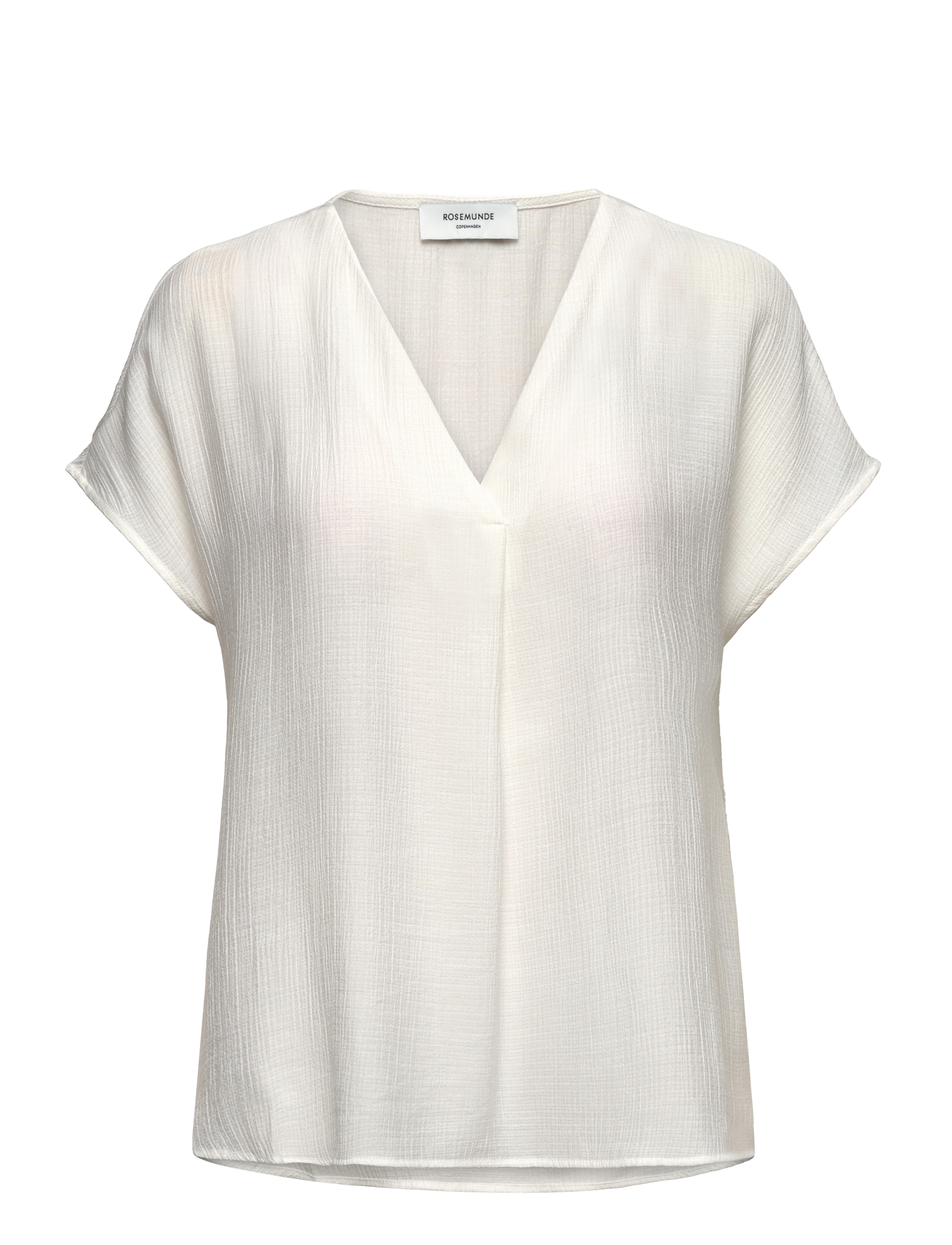 Rosemunde RWRoa SL Regular Blouse - Kortærmede bluser - CLOUD DANCER / white
