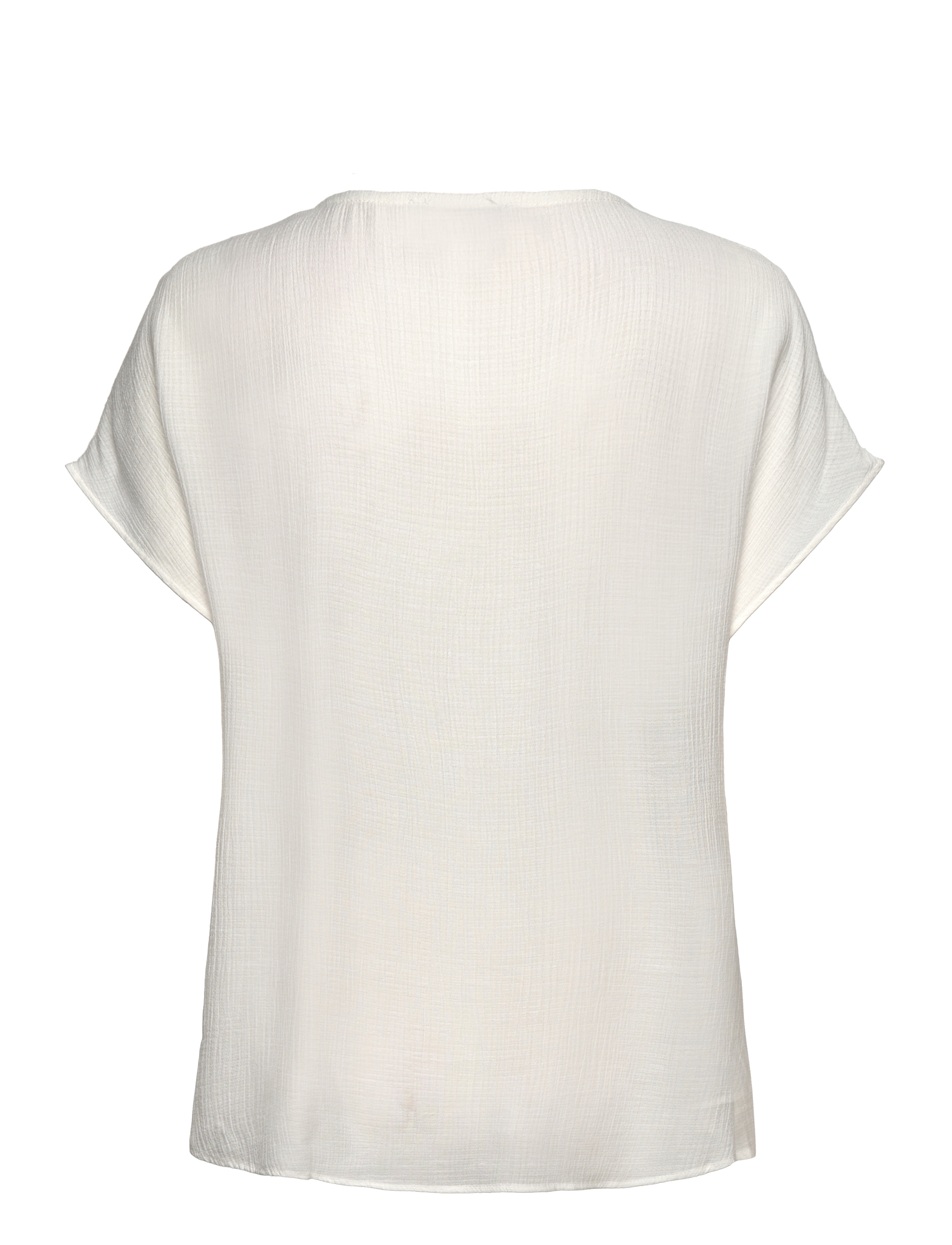 Rosemunde - RWRoa SL Regular Blouse - kortärmade blusar - cloud dancer - 1