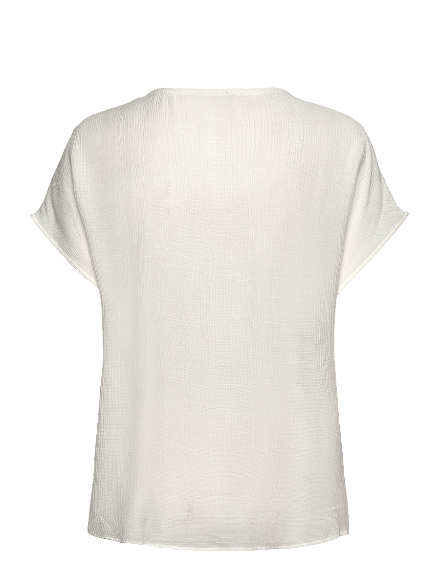 Rosemunde - RWRoa SL Regular Blouse - kortærmede bluser - cloud dancer - 1