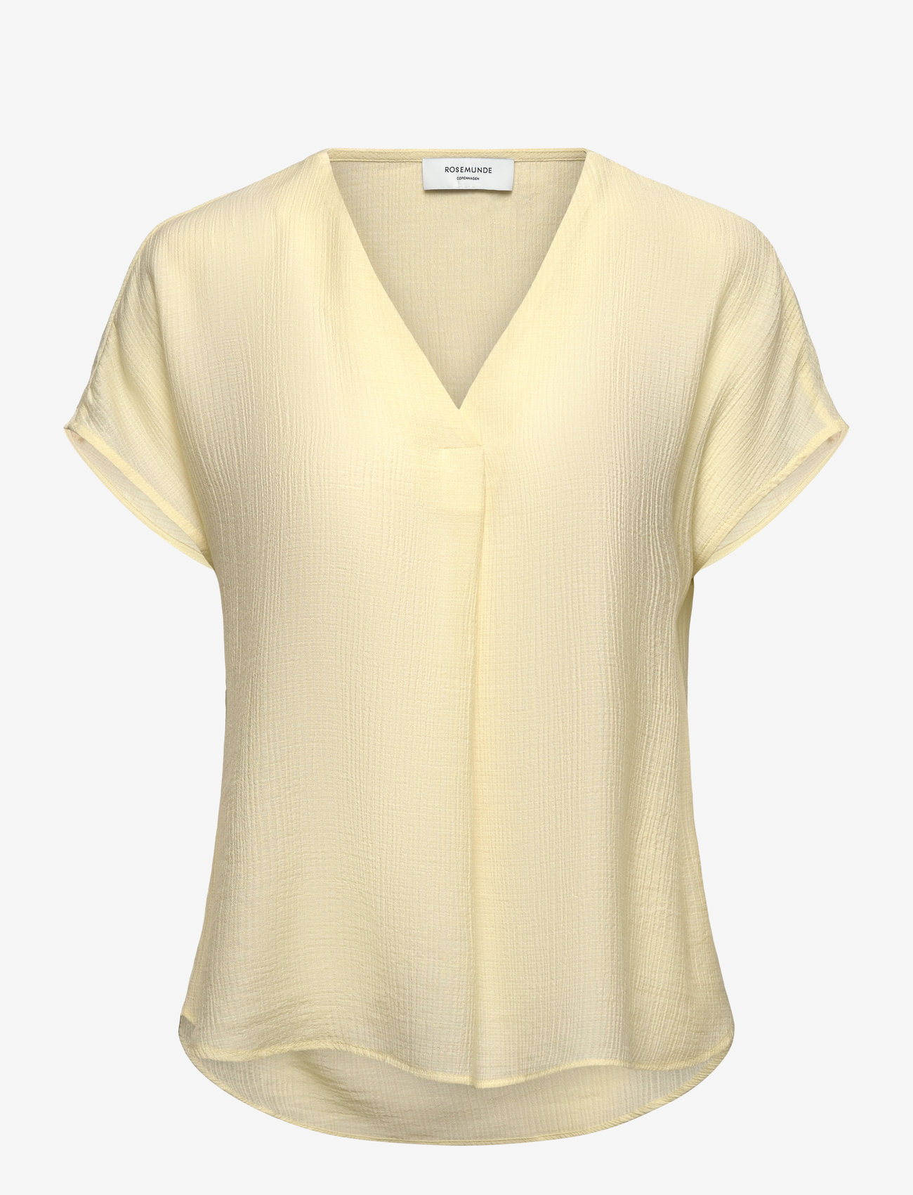 Rosemunde - RWRoa SL Regular Blouse - short-sleeved blouses - pastel yellow - 0