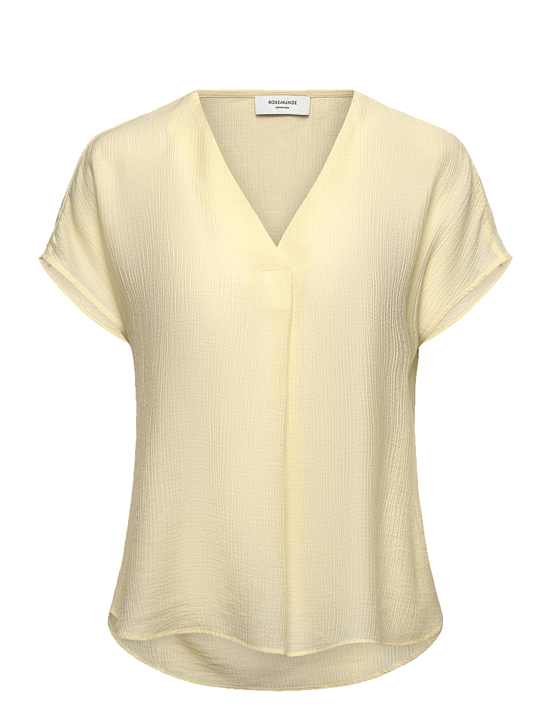 Rosemunde - RWRoa SL Regular Blouse - short-sleeved blouses - pastel yellow - 0