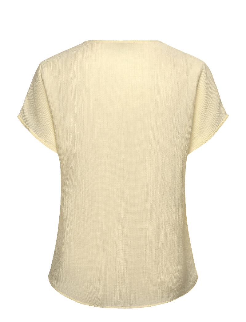 Rosemunde - RWRoa SL Regular Blouse - short-sleeved blouses - pastel yellow - 1