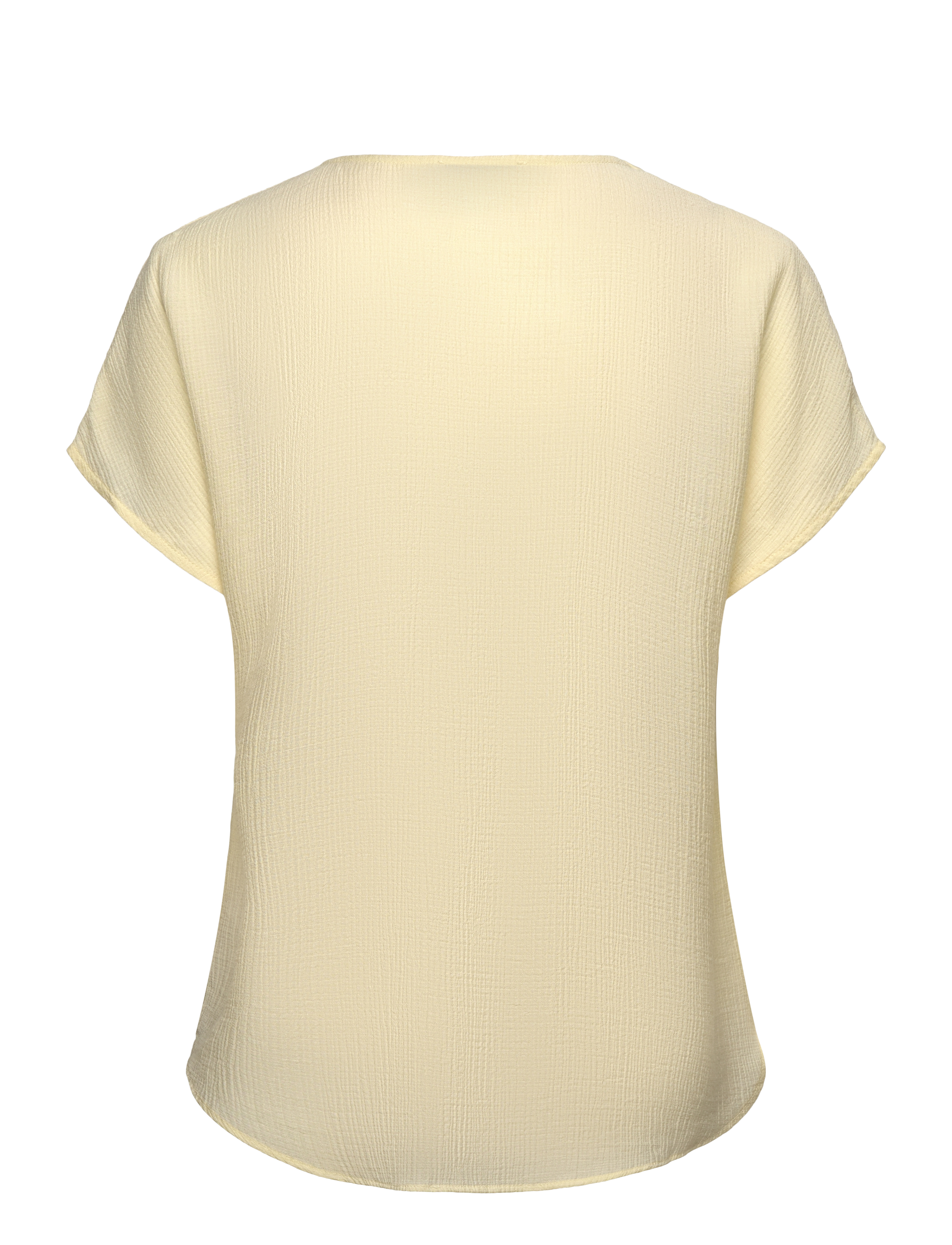 Rosemunde - RWRoa SL Regular Blouse - kurzämlige blusen - pastel yellow - 1