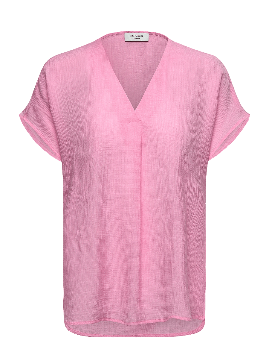 Rosemunde - RWRoa SL Regular Blouse - kortærmede bluser - prism pink - 0