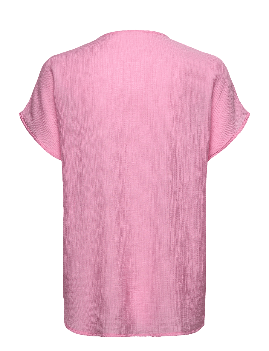 Rosemunde - RWRoa SL Regular Blouse - kortærmede bluser - prism pink - 1