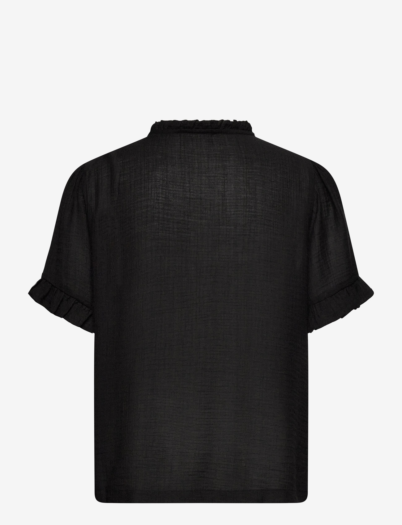 Rosemunde - RWRoa SS Regular Blouse - kortærmede bluser - black - 1