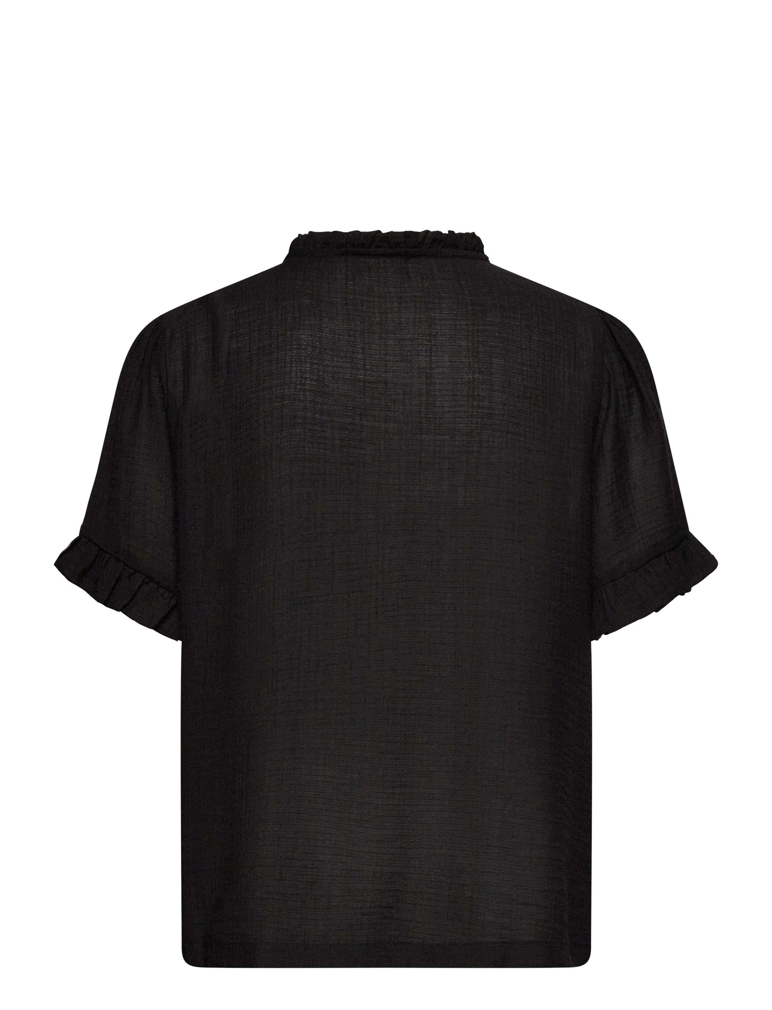 Rosemunde - RWRoa SS Regular Blouse - kortærmede bluser - black - 1