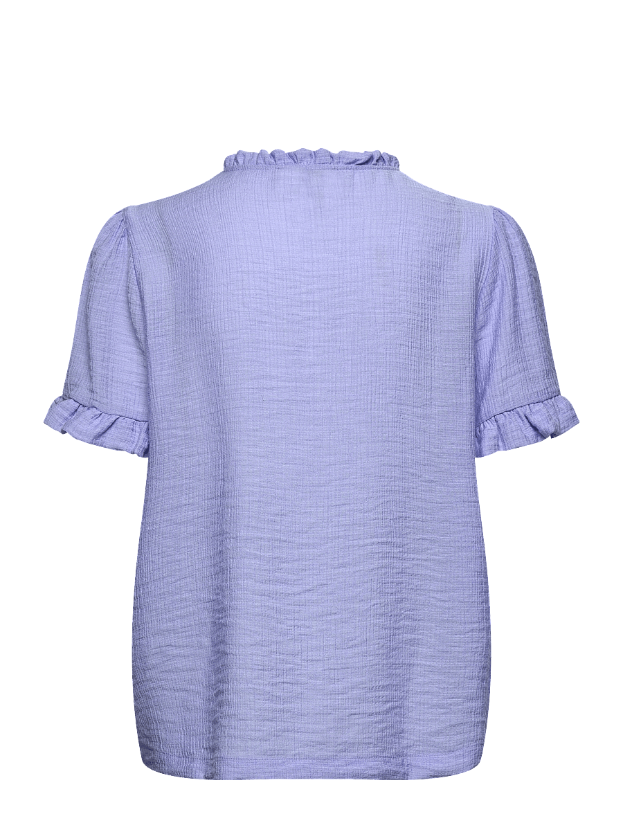 Rosemunde - RWRoa SS Regular Blouse - blouses à manches courtes - blue heaven - 1