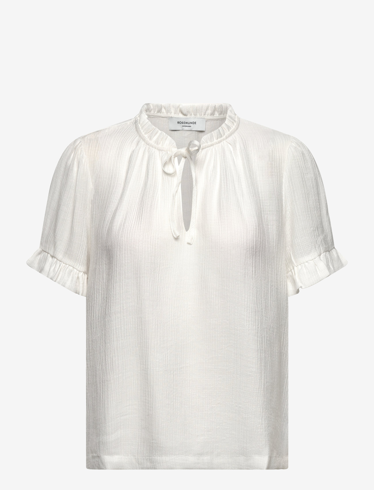 Rosemunde - RWRoa SS Regular Blouse - kortermede bluser - cloud dancer - 0