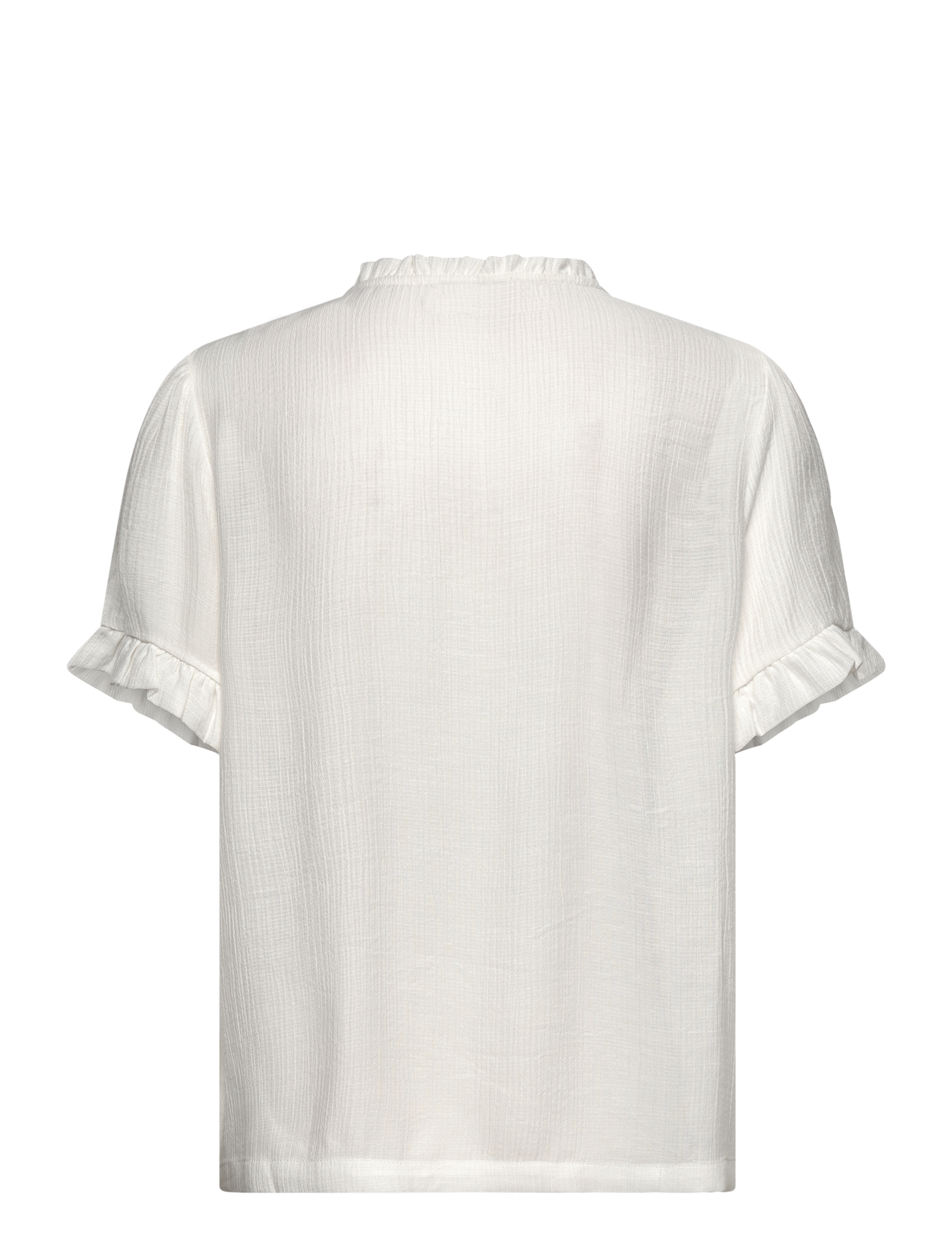 Rosemunde - RWRoa SS Regular Blouse - short-sleeved blouses - cloud dancer - 1