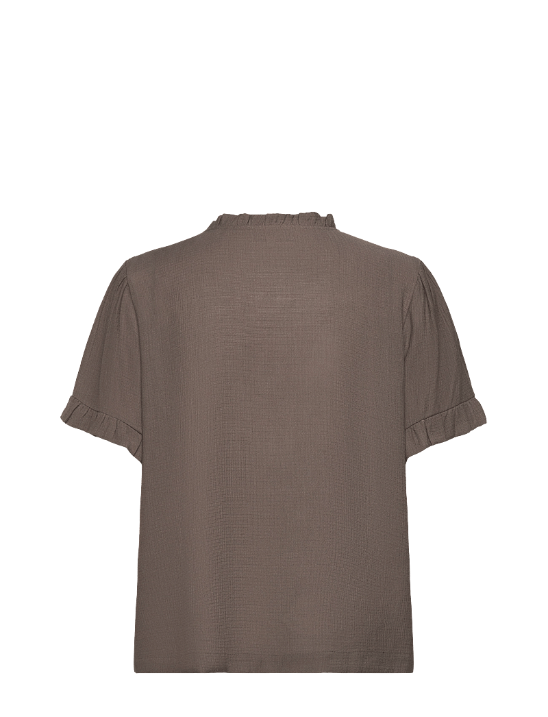 Rosemunde - RWRoa SS Regular Blouse - kurzämlige blusen - falcon - 2