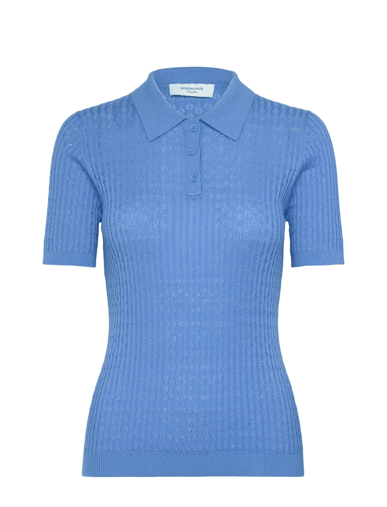 Rosemunde RWSamira SS Knit Pullover - Tøj - BLUE HEAVEN / blue