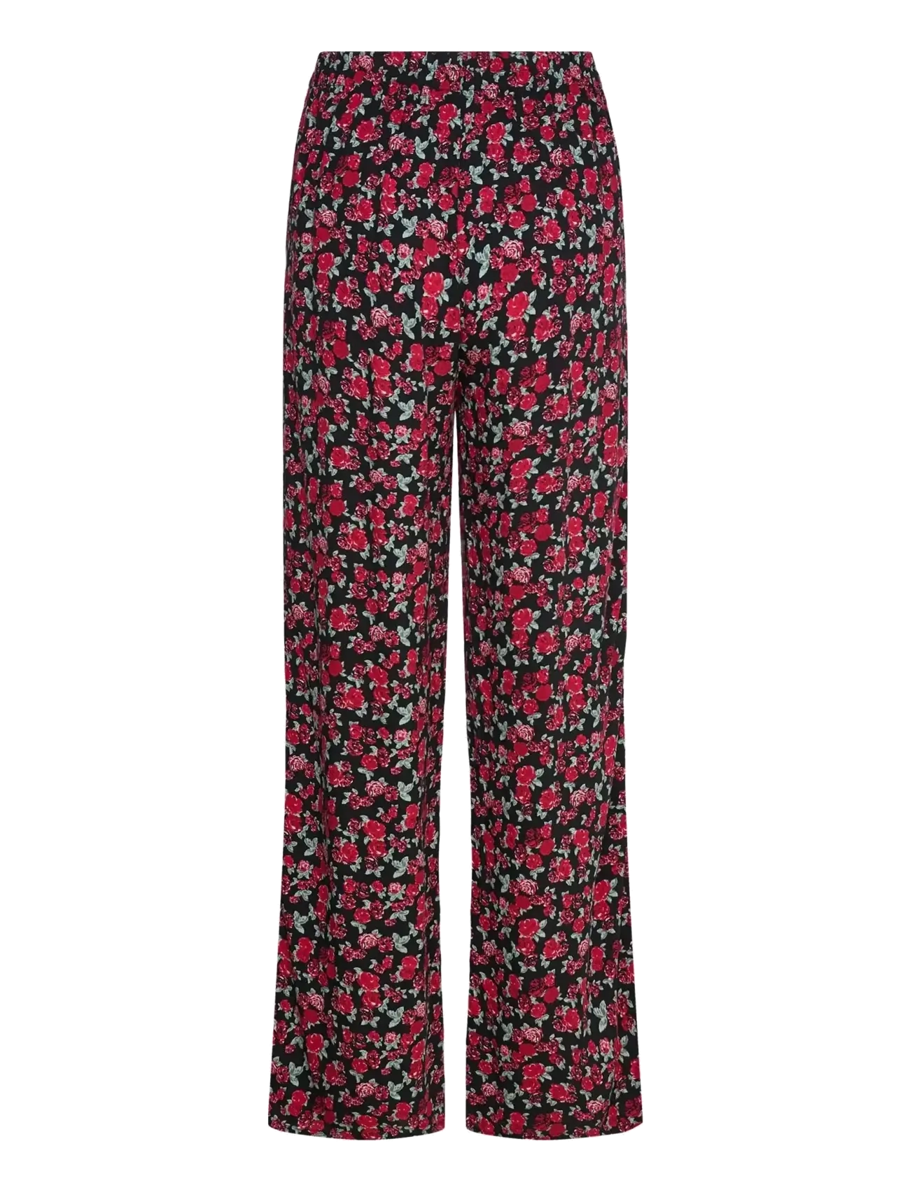 Rosemunde - RWElif MW Trousers - sirge säärega püksid - dark romantic rose print - 2