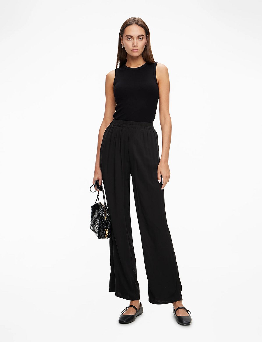 Rosemunde - RWElif MW Trousers - sirged püksid - black - 3
