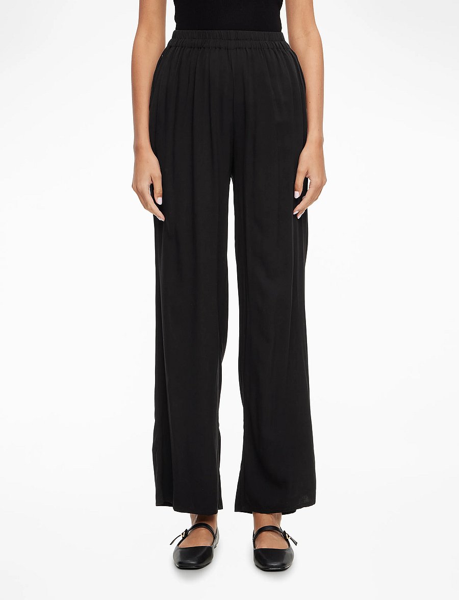 Rosemunde - RWElif MW Trousers - sirged püksid - black - 0