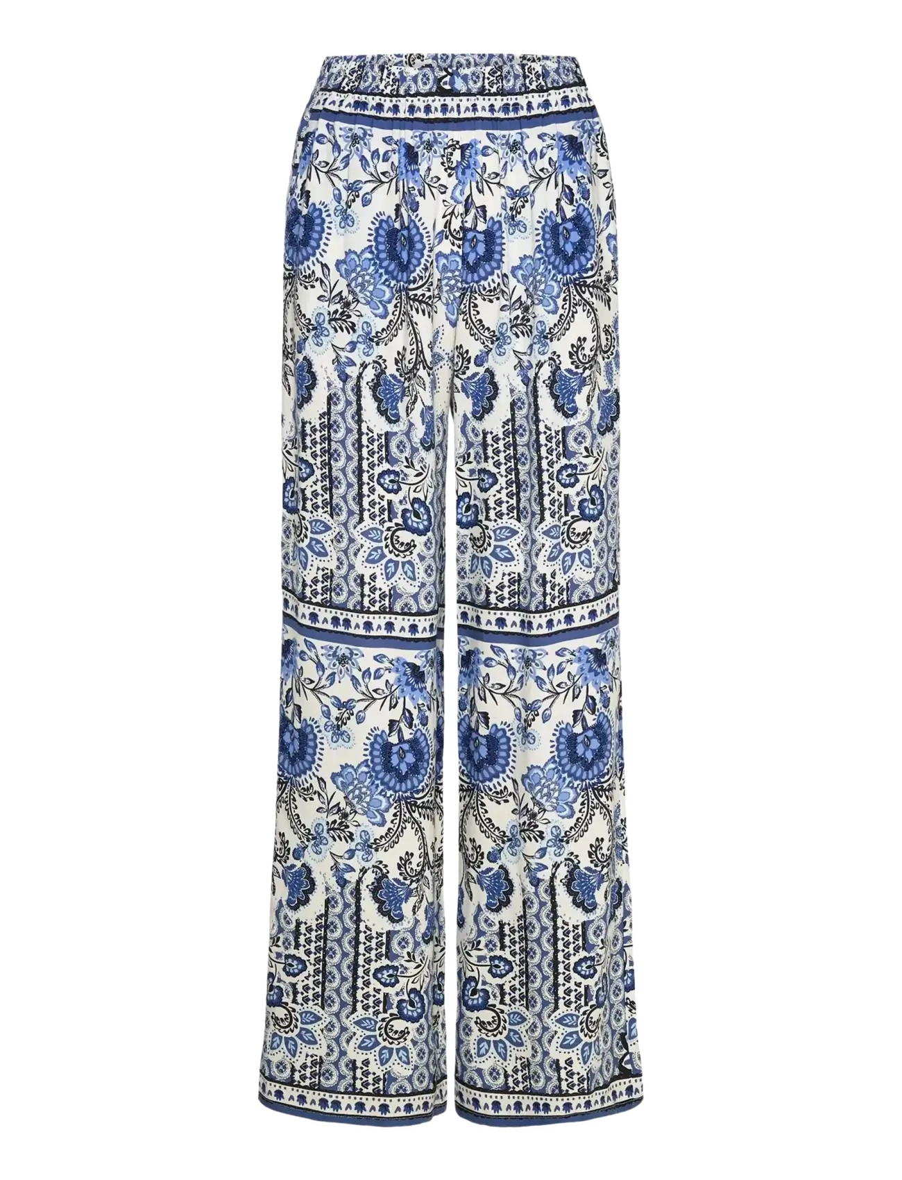 Rosemunde - RWElif MW Trousers - hose mit geradem bein - blue boho print - 1