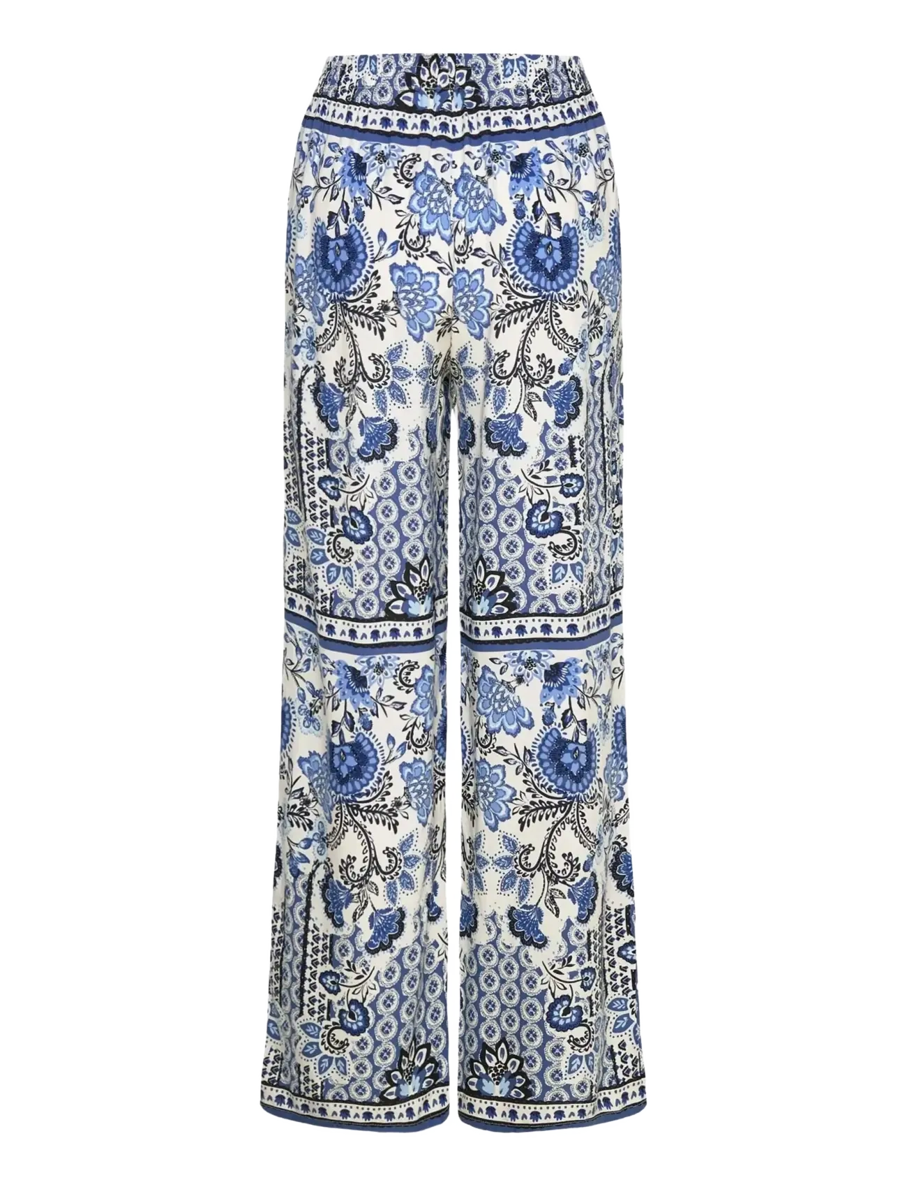 Rosemunde - RWElif MW Trousers - laia säärega püksid - blue boho print - 2