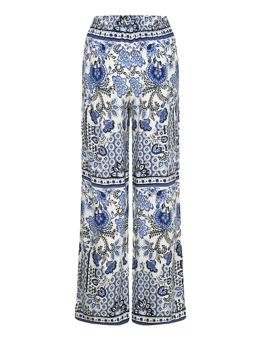 Rosemunde - RWElif MW Trousers - hose mit geradem bein - blue boho print - 2