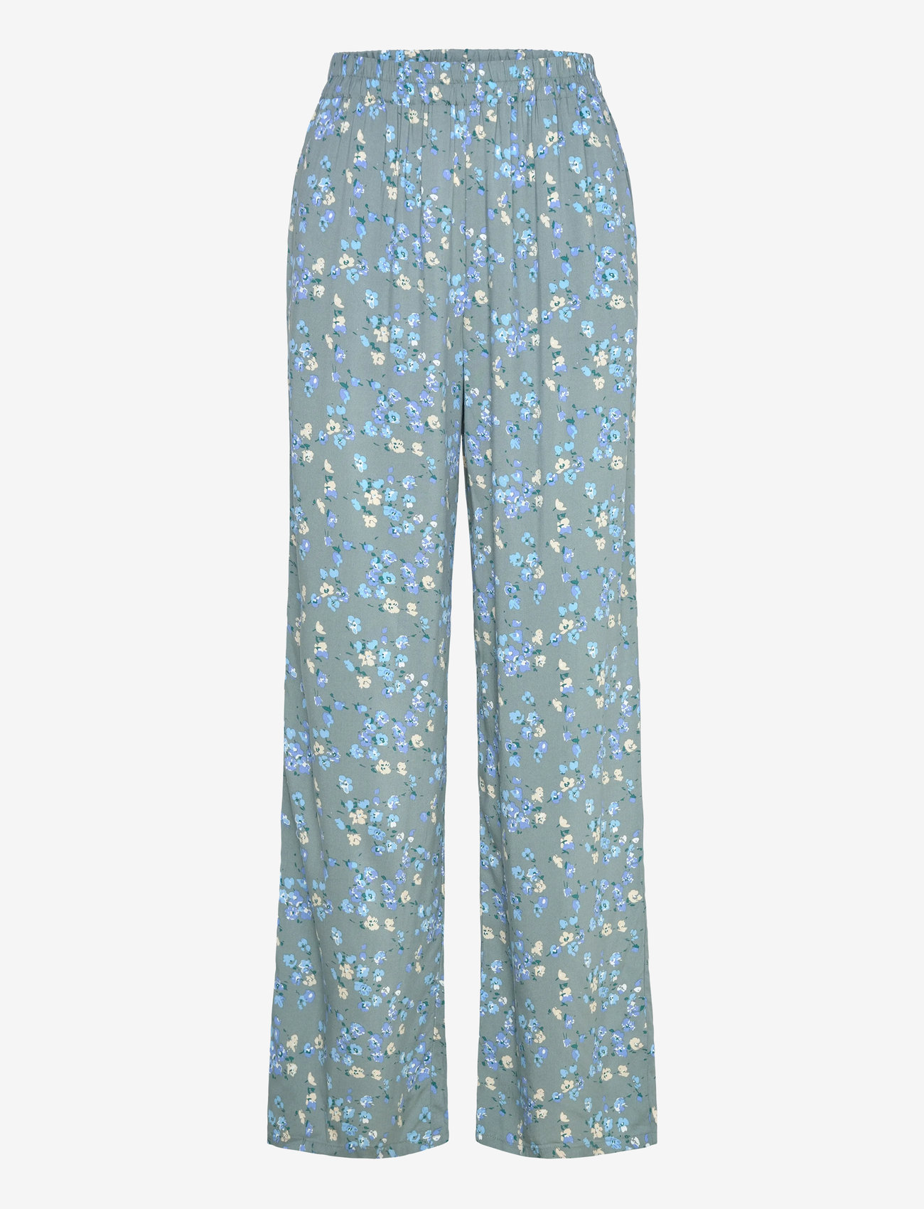 Rosemunde - RWElif MW Trousers - bukser med brede ben - floating flower print - 0