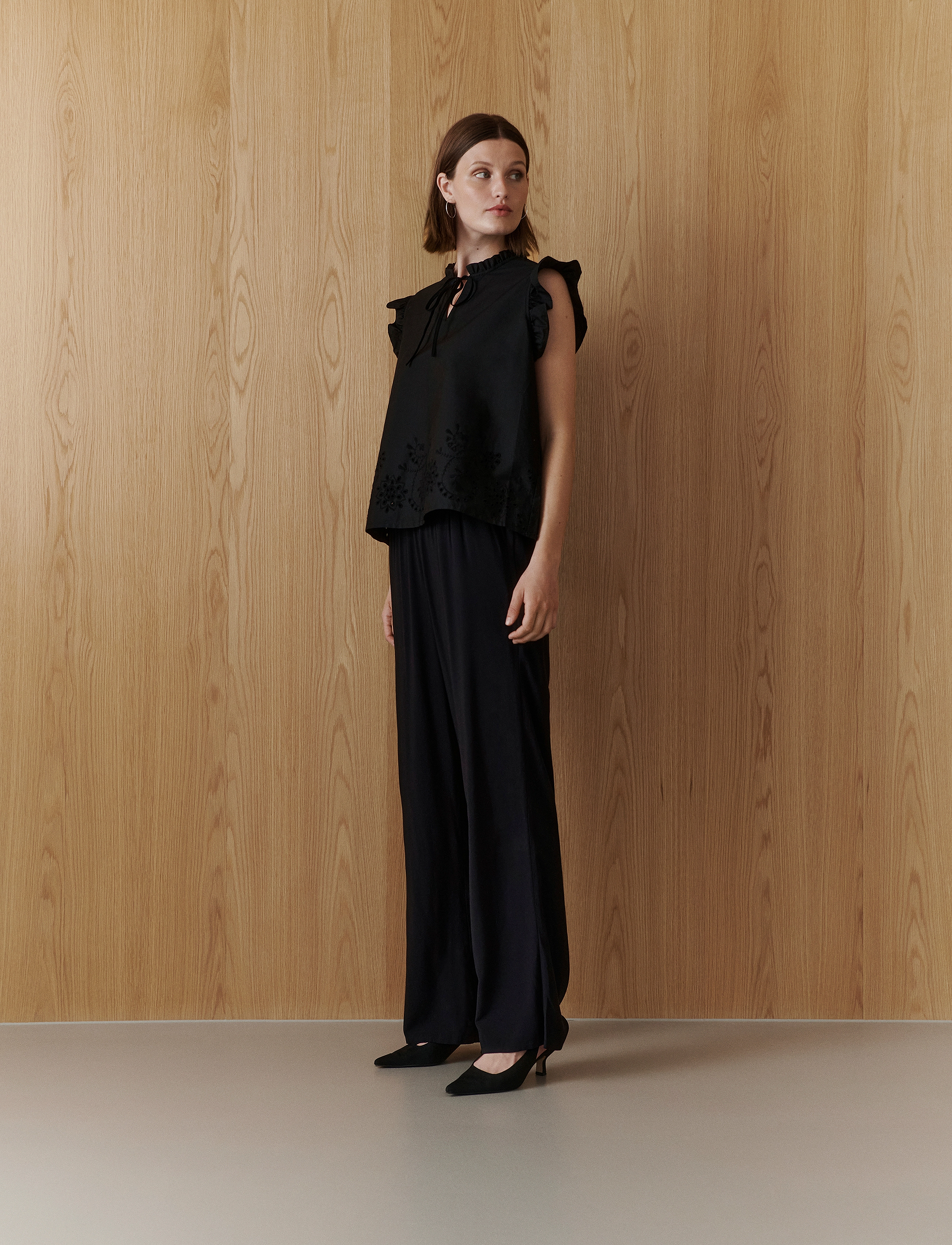 Rosemunde - RWLauren SL Regular Top - Ærmeløse bluser - black - 3