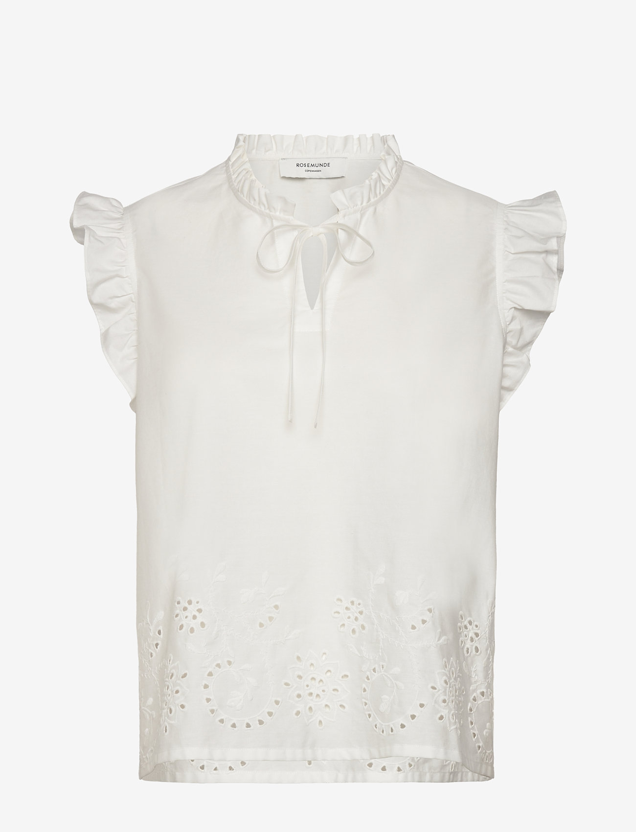 Rosemunde - RWLauren SL Regular Top - sleeveless blouses - new white - 1