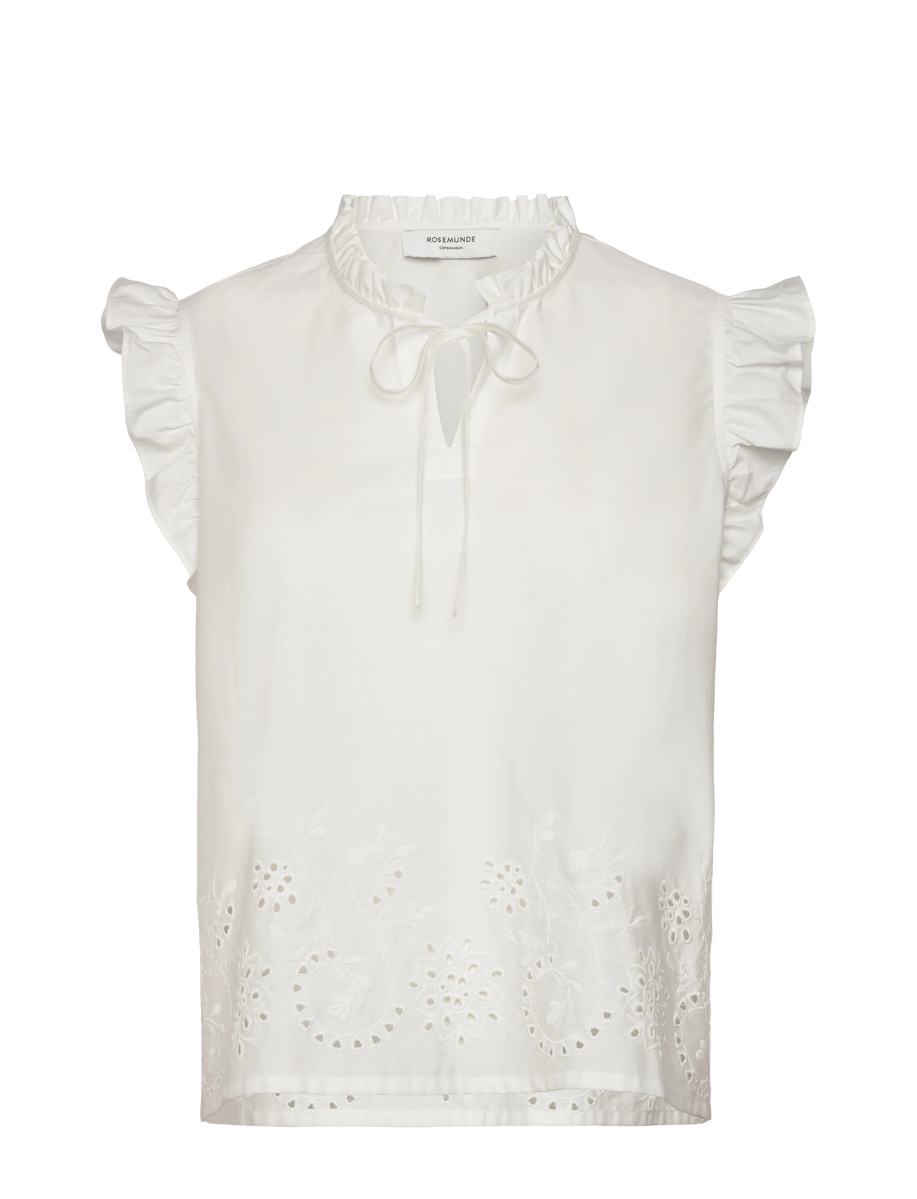 Rosemunde RWLauren SL Regular Top - Ærmeløse bluser - NEW WHITE / white