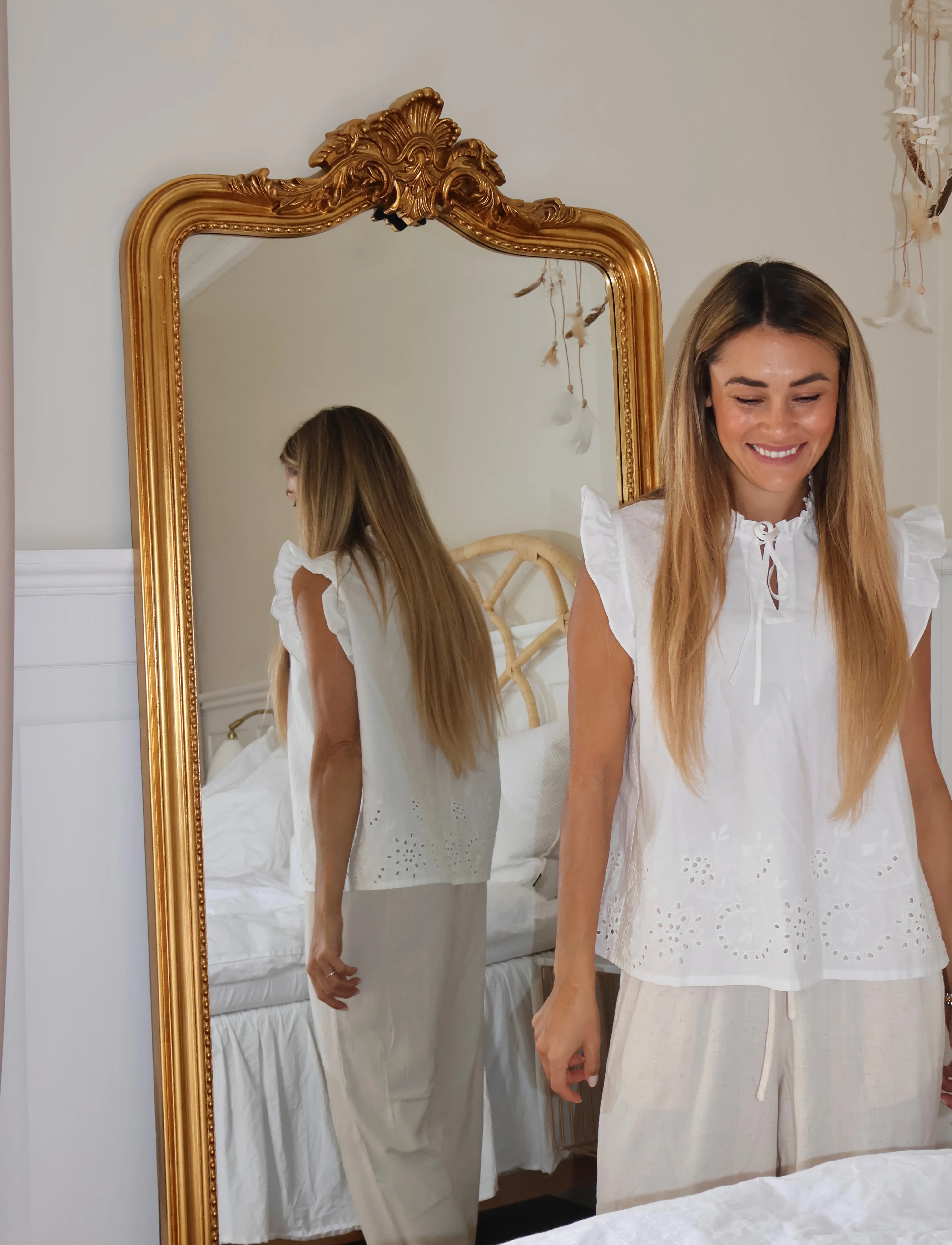 Rosemunde RWLauren SL Regular Top - Blusen - NEW WHITE / white