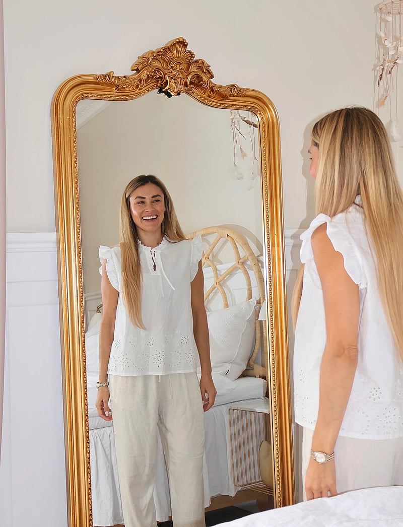 Rosemunde - RWLauren SL Regular Top - sleeveless blouses - new white - 3