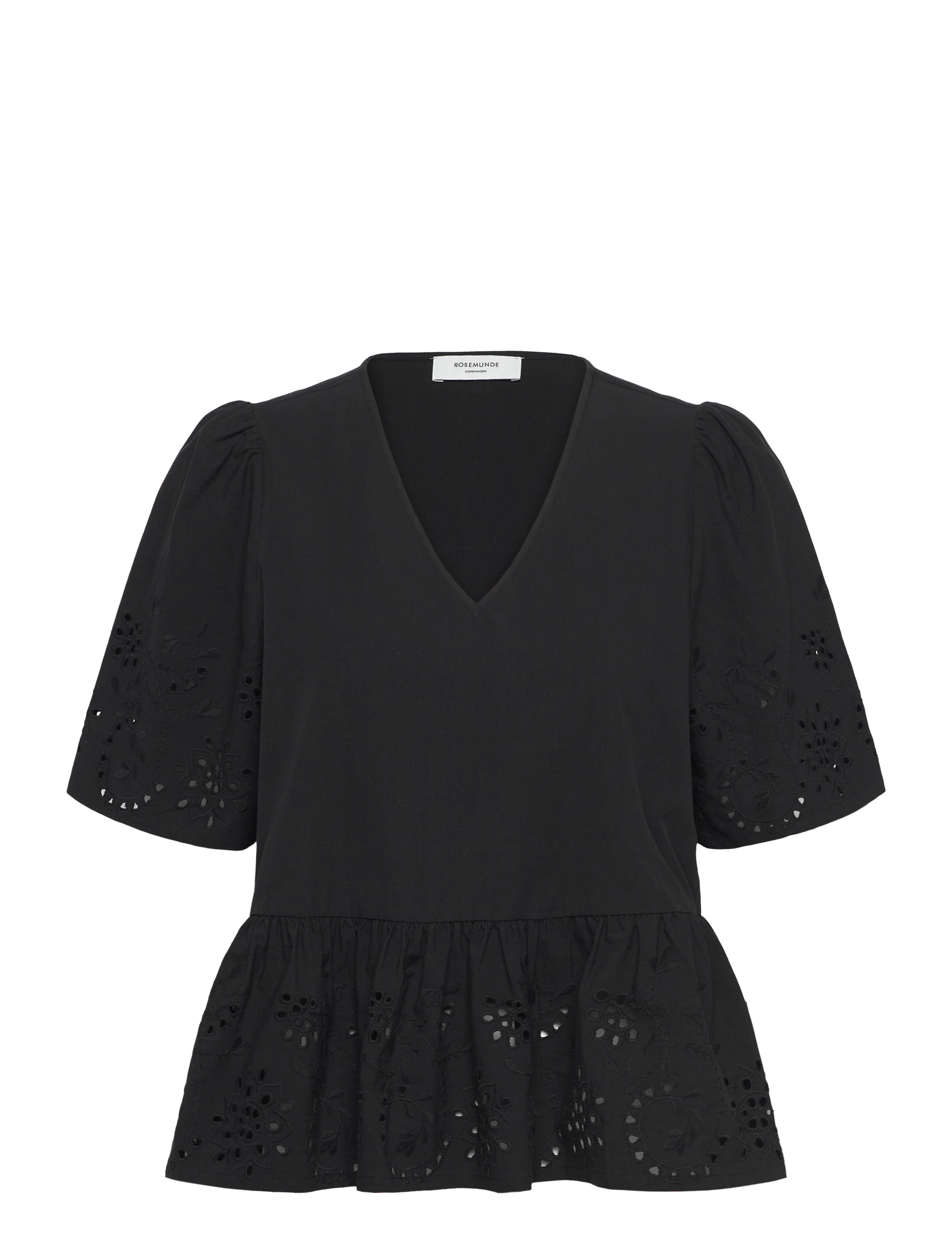 Rosemunde RWLauren SS Regular Blouse - Bluser & Skjorter - BLACK / black