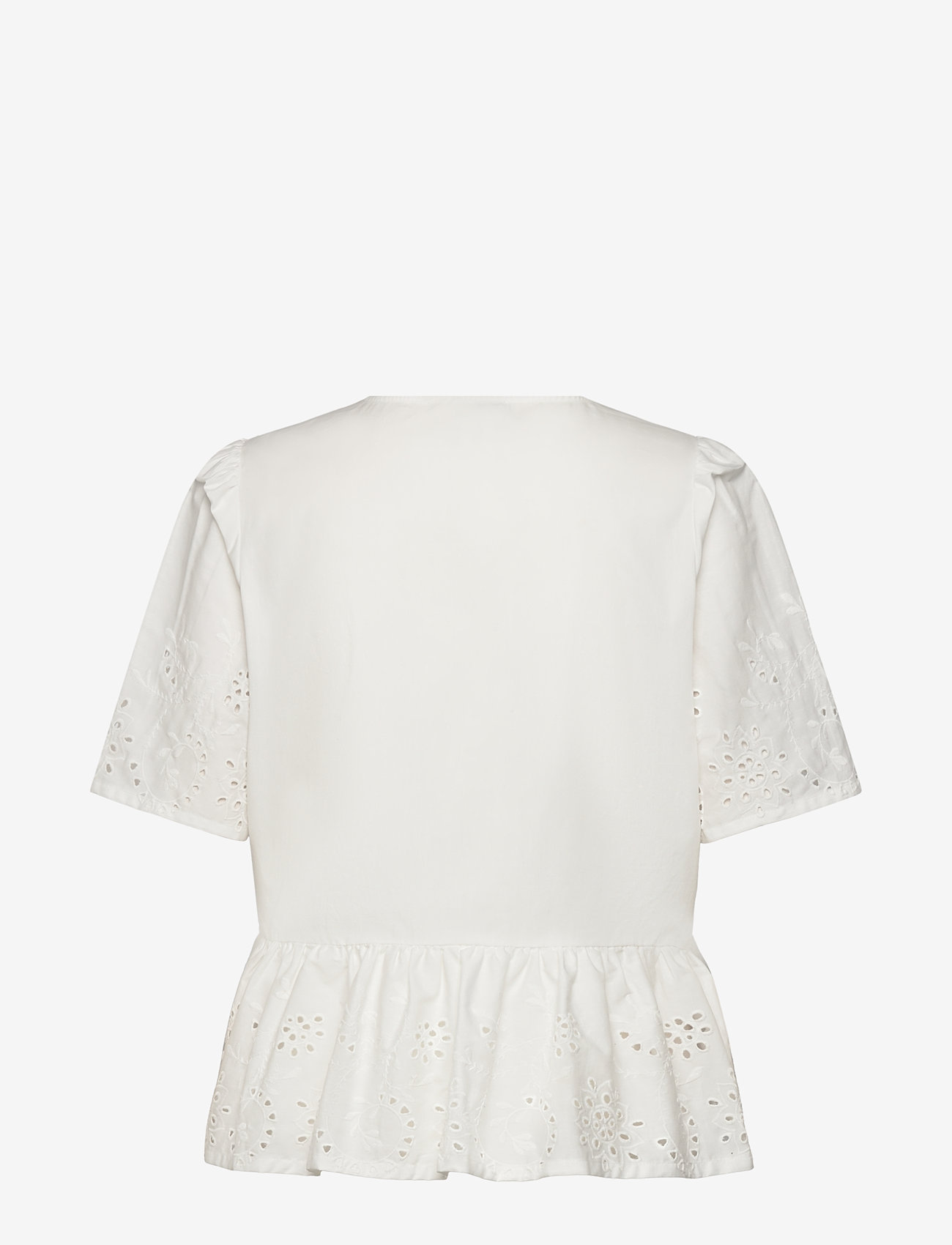 Rosemunde - RWLauren SS Regular Blouse - short-sleeved blouses - new white - 2
