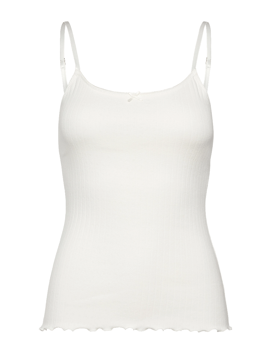 Rosemunde - RWBelmo SL top - Ärmellose tops - cloud dancer - 1