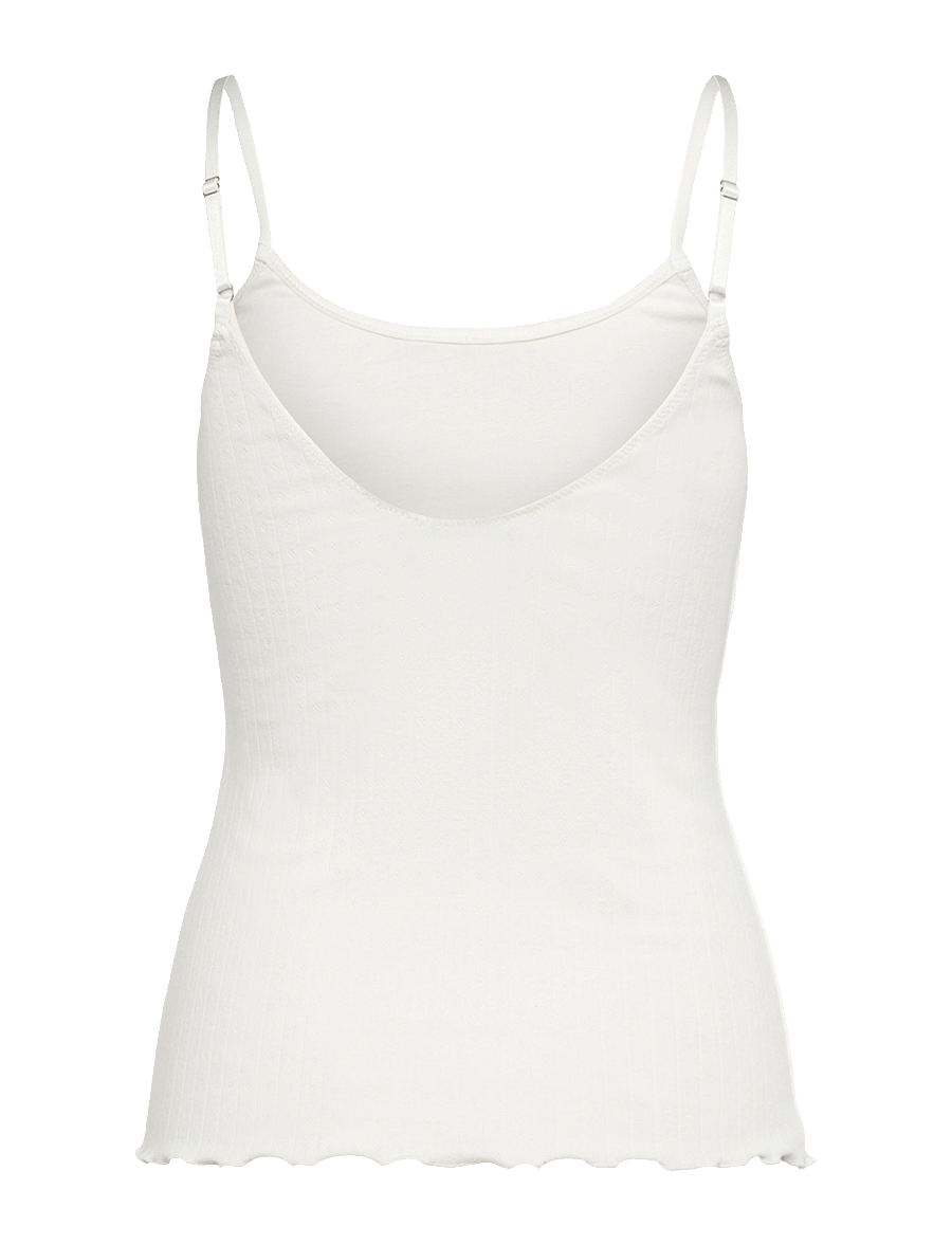 Rosemunde - RWBelmo SL top - Ärmellose tops - cloud dancer - 2