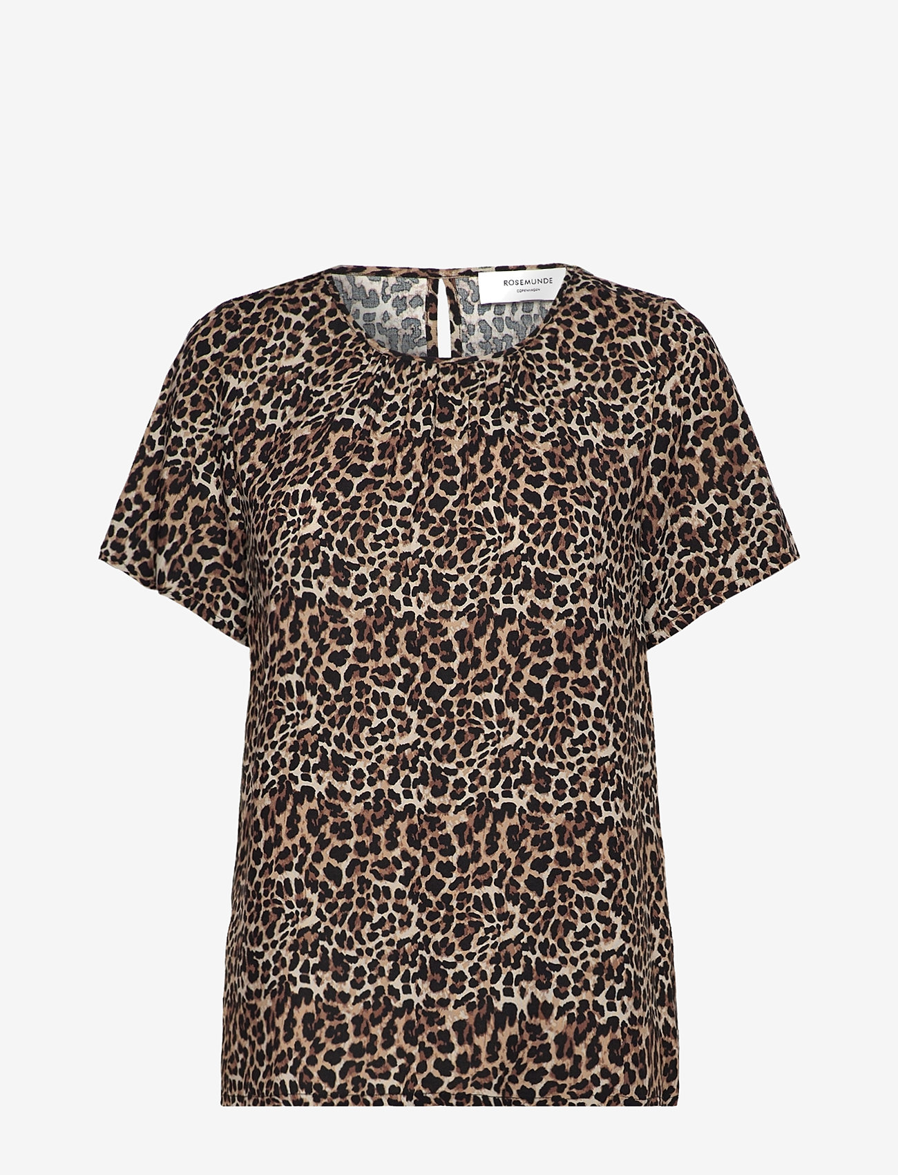 Rosemunde - RWElif SS Blouse - kortærmede bluser - leopard print - 1